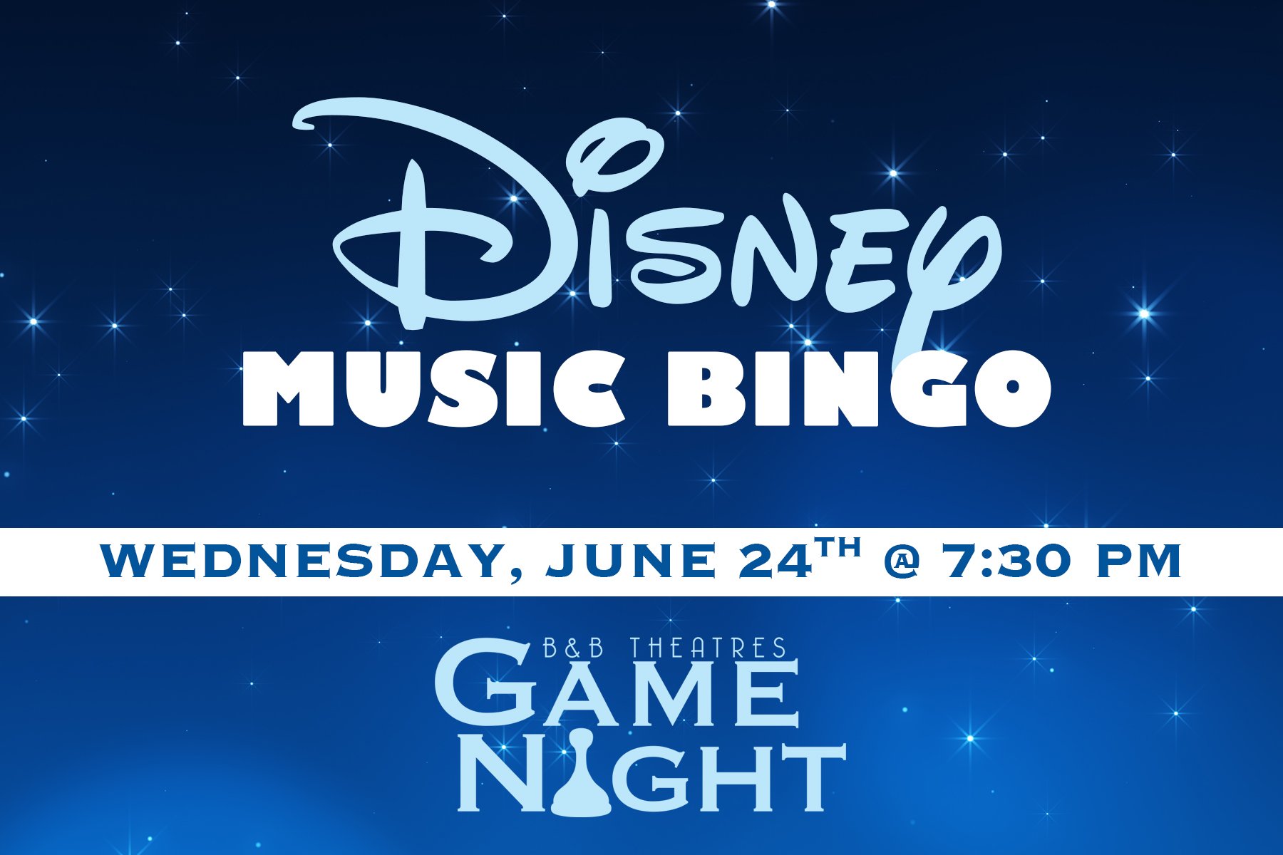 Disney Music Bingo Wednesday