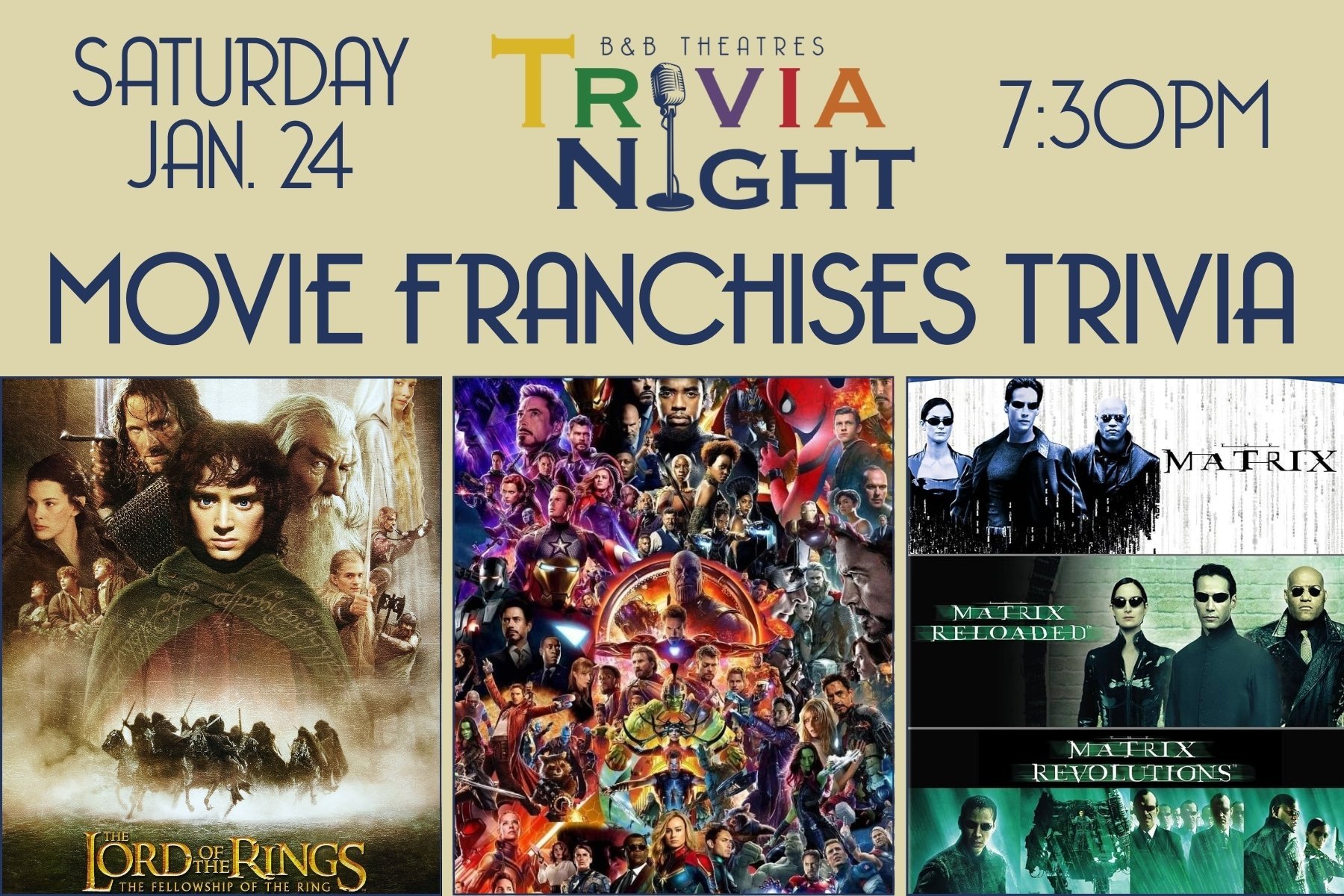 Movie Franchises Trivia Sponsored by CICIL