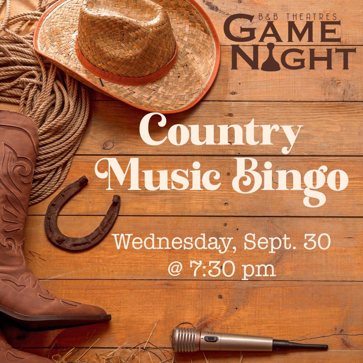 Country Music Bingo Wednesday
