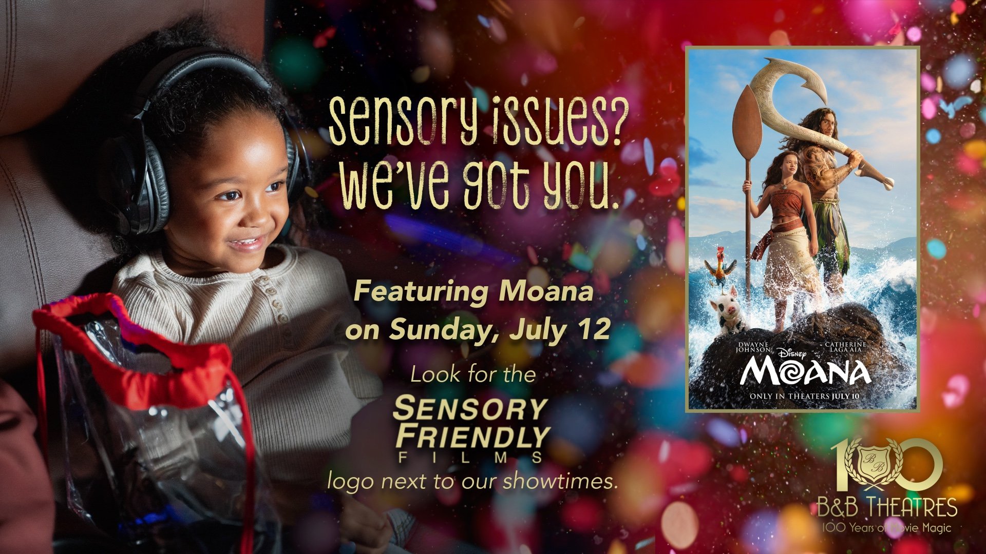 Sensory Friendly Showtime: Moana July 12