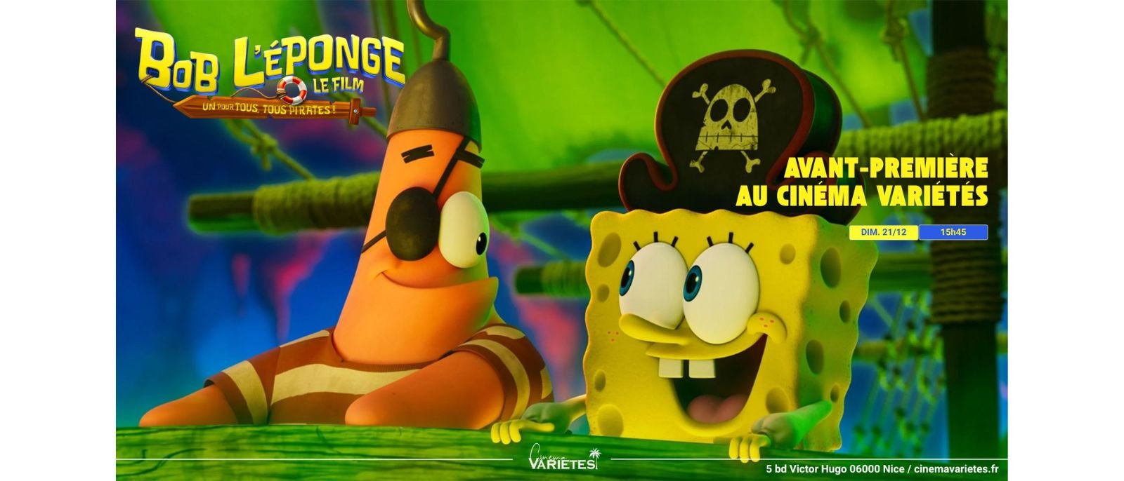 Avant-première Bob l'éponge - Un pour tous, tous pirates !