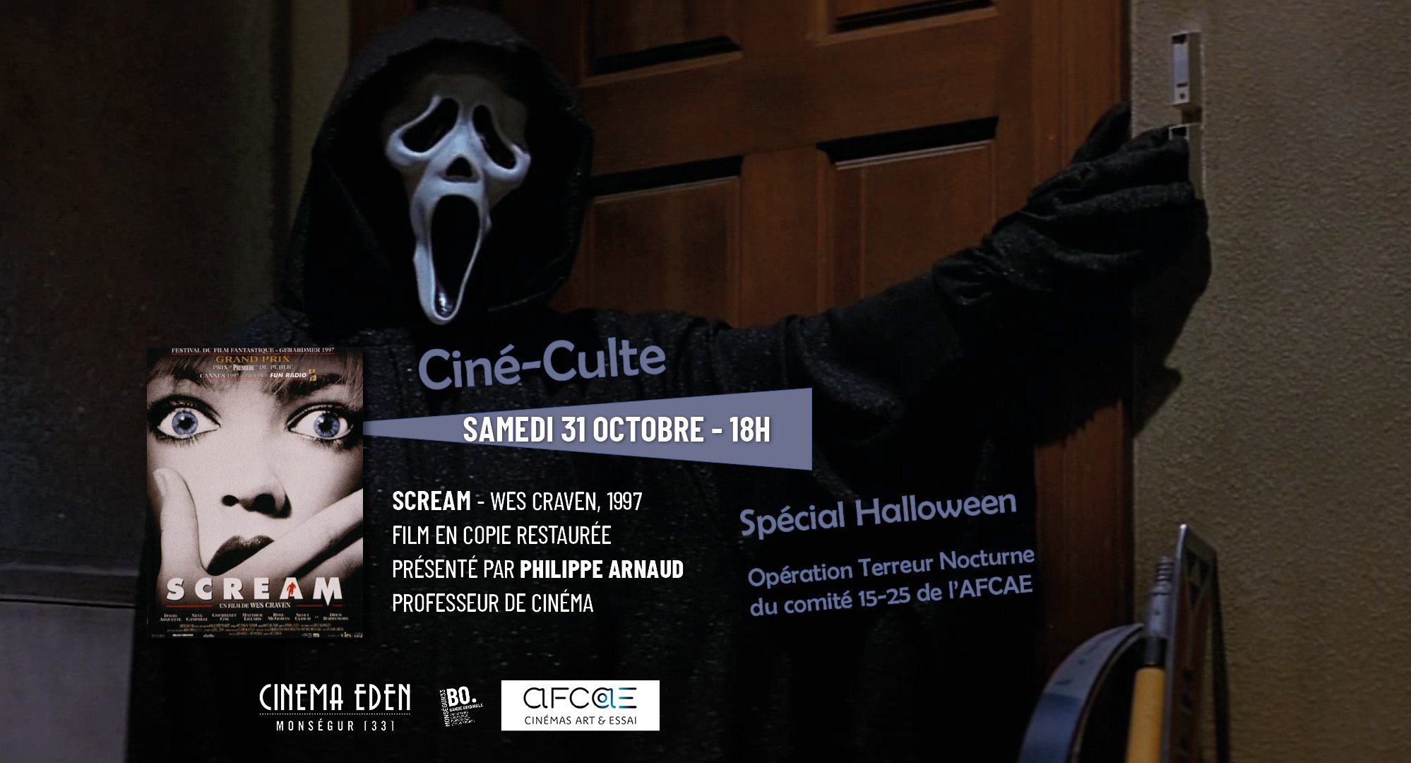 CINE CULTE SPECIAL HALLOWEEN ! SCREAM