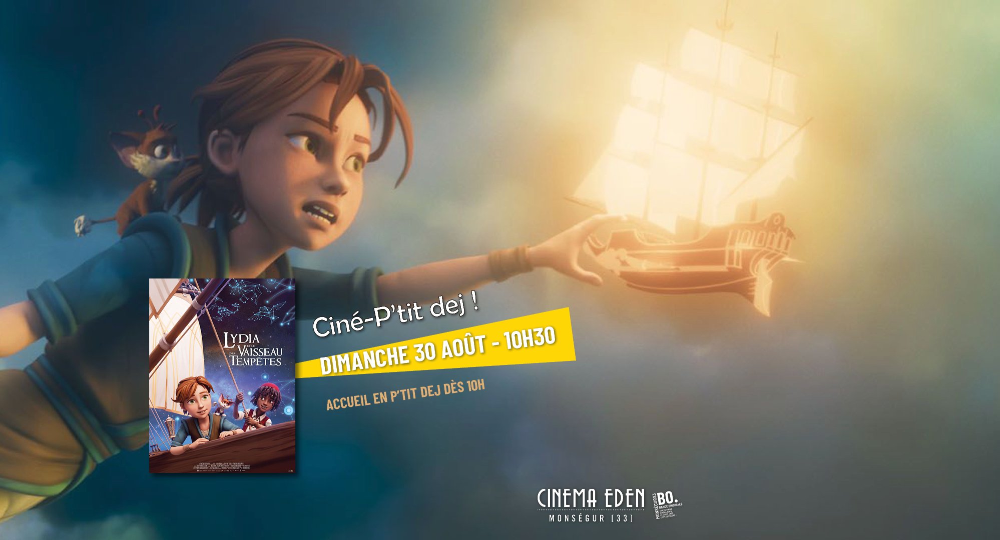 Ciné P'tit déj Lydia et le vaisseau des tempêtes