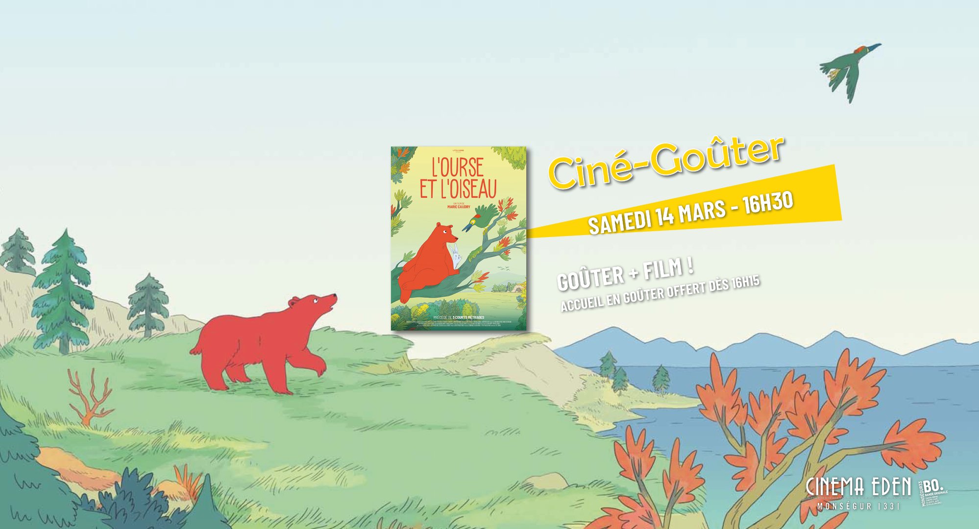 CINE GOÛTER ! L'Ourse et l'Oiseau