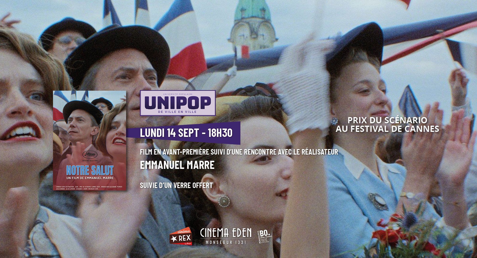 Unipop! Ciné-rencontre avec Emmanuel Marre, réalisateur de Notre Salut