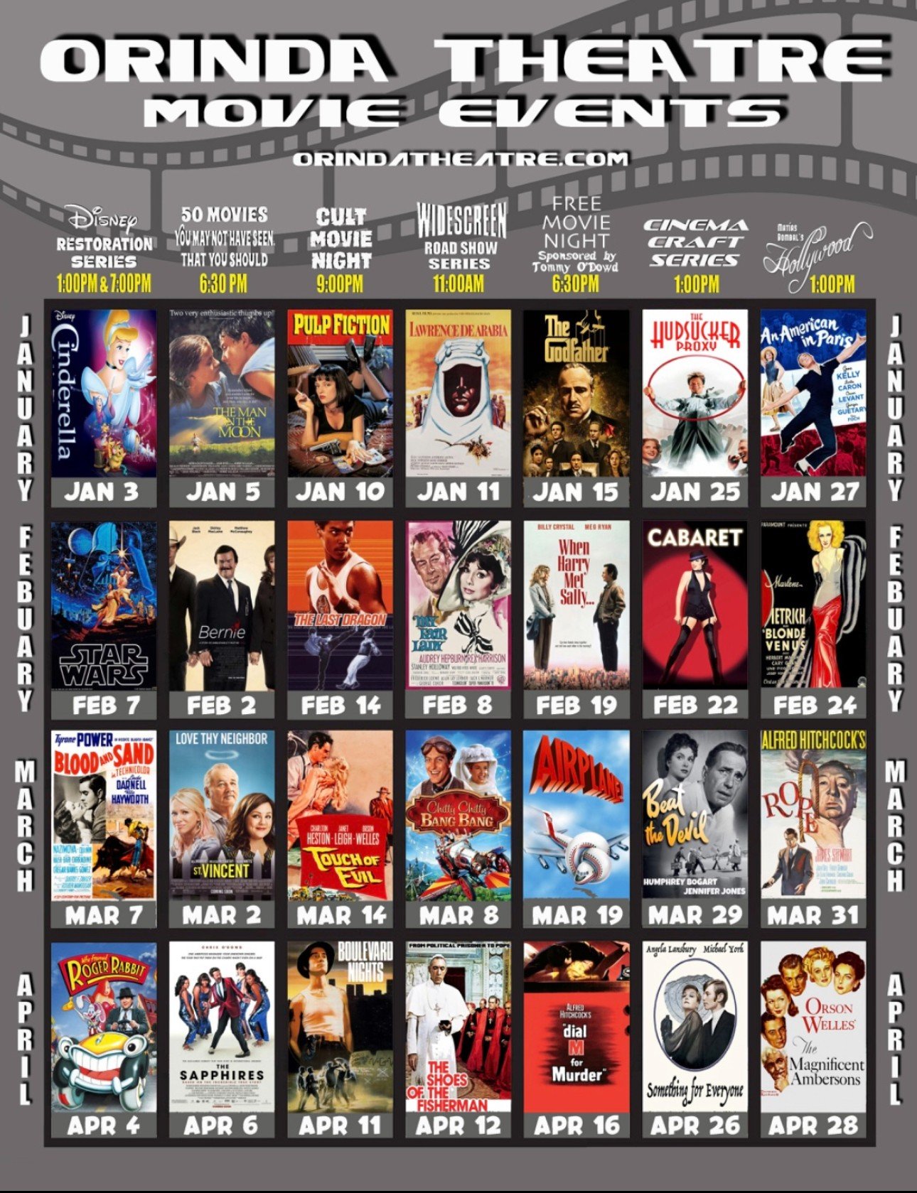 Our Monthly Special Programs 