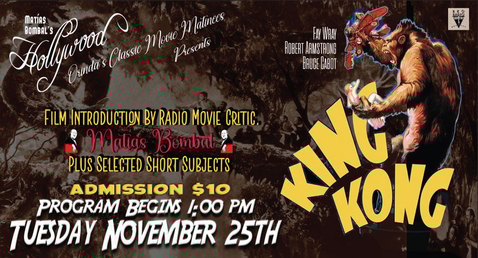 Orinda Theatre's Classic Movie Matinee, hosted by Film Critic, Matías Bombal (last Tuesday of each month)