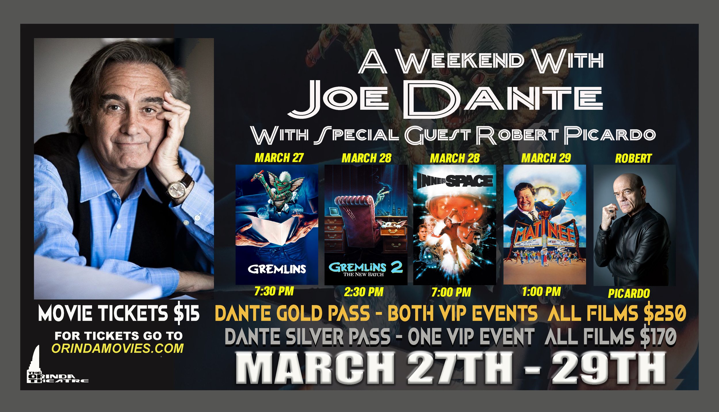 Joe Dante Weekend *** Fundraiser ***