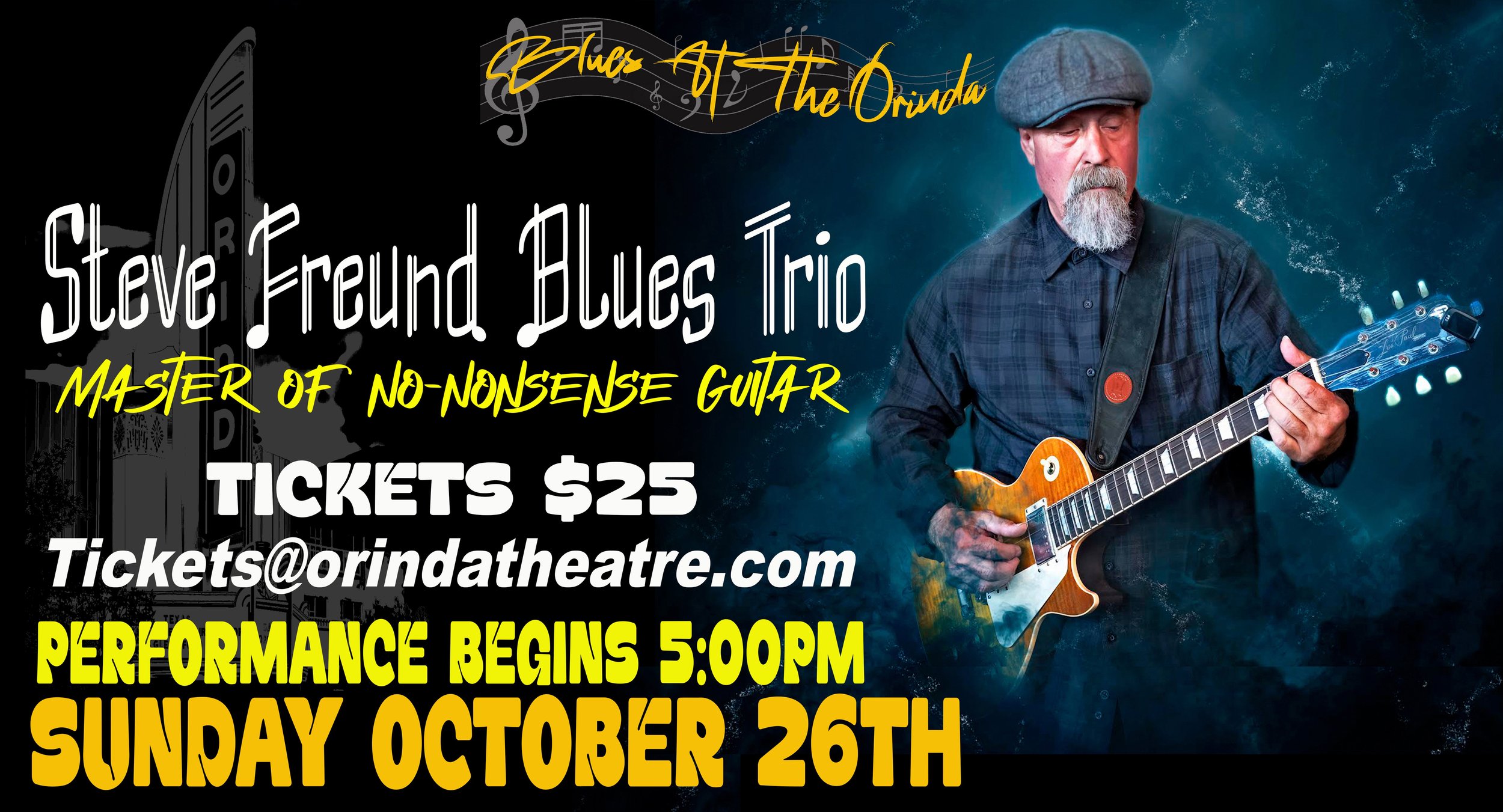 Blues at Orinda - Steve Freund Blues Trio
