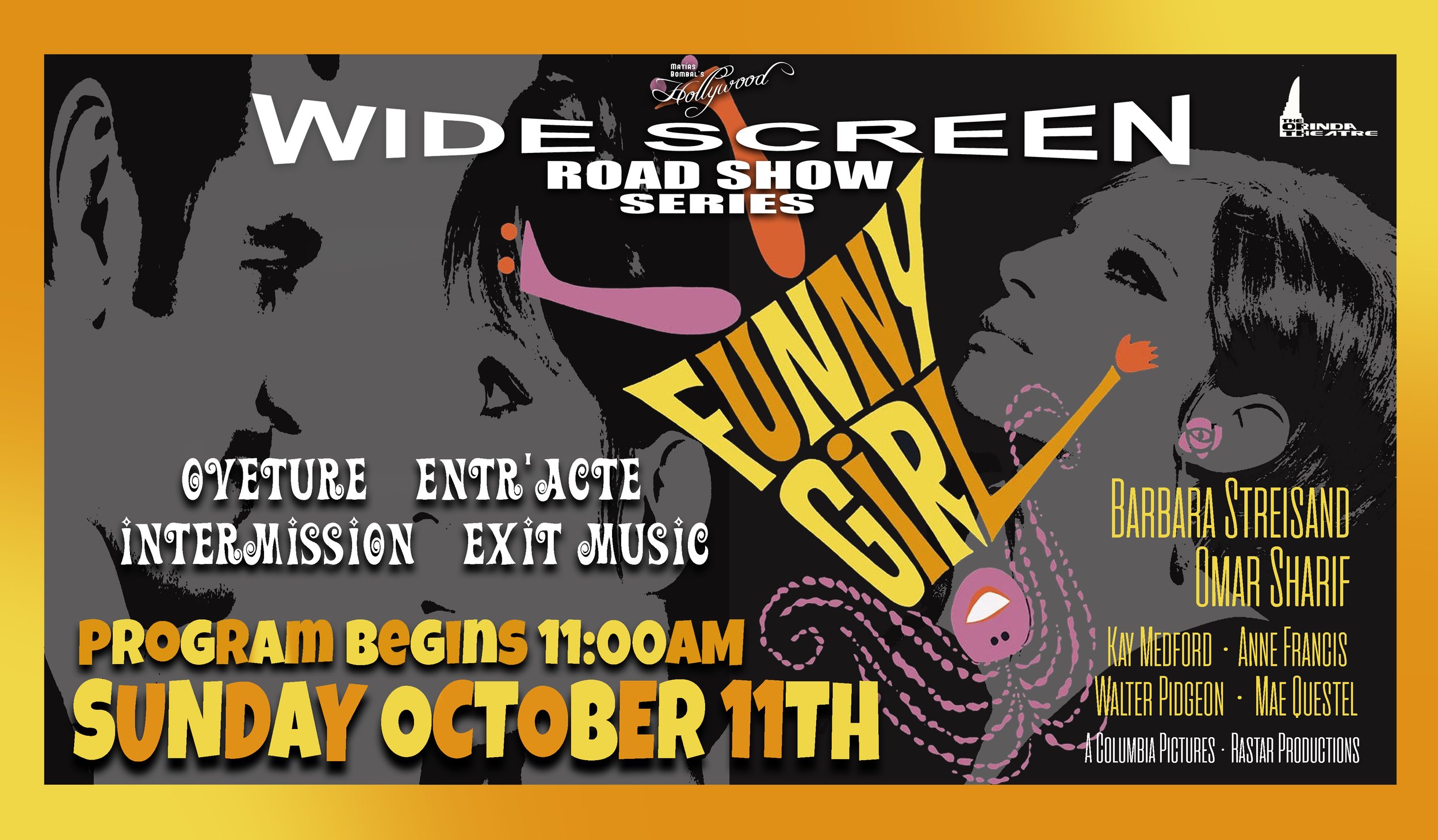 Wide Screen Road Show, hosted by Film Critic, Matías Bombal (Second Sunday each month)