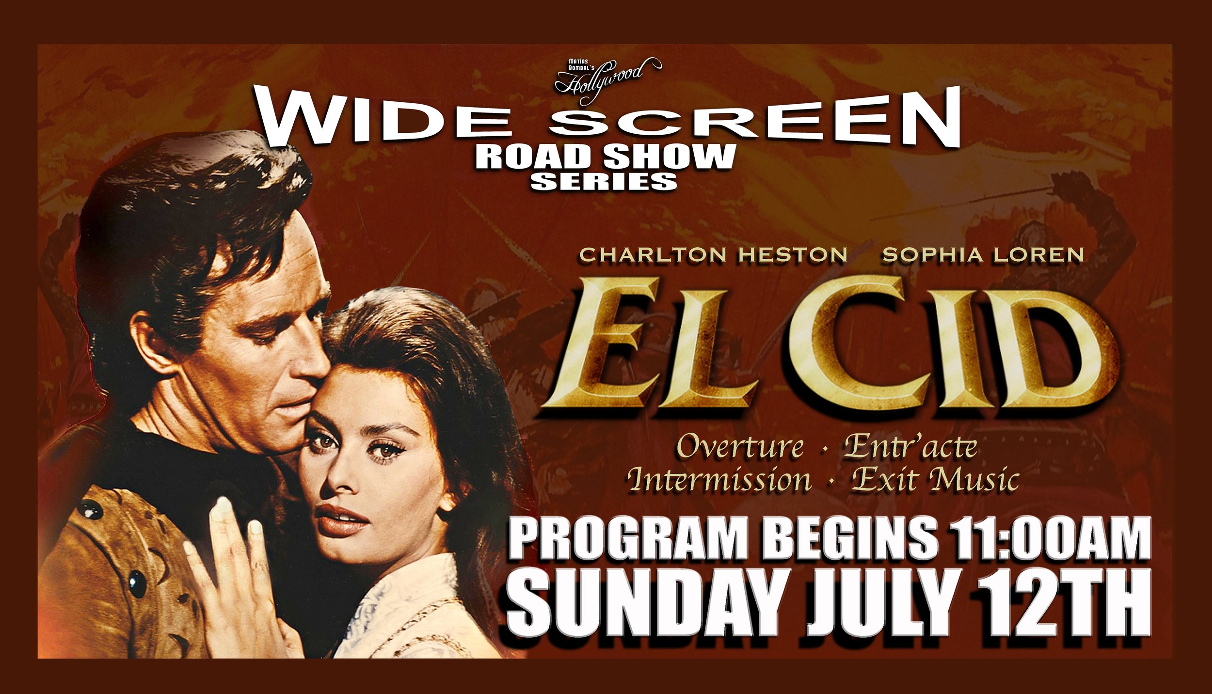 Wide Screen Road Show, hosted by Film Critic, Matías Bombal (Second Sunday each month)