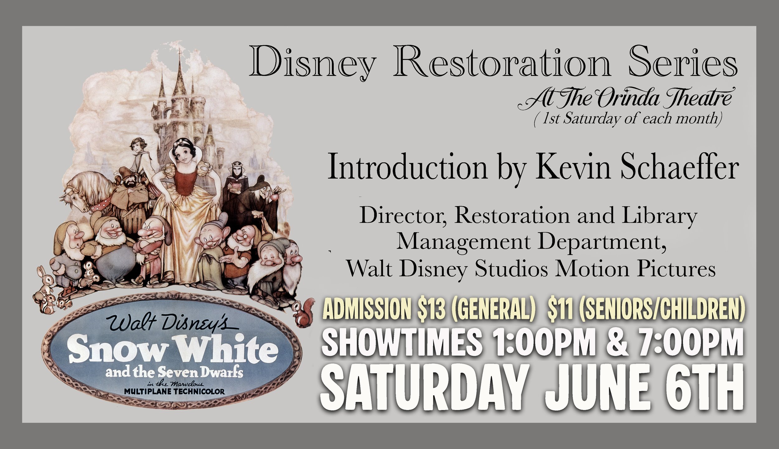 Snow White and the Seven Dwarfs - Disney Restoration Series 