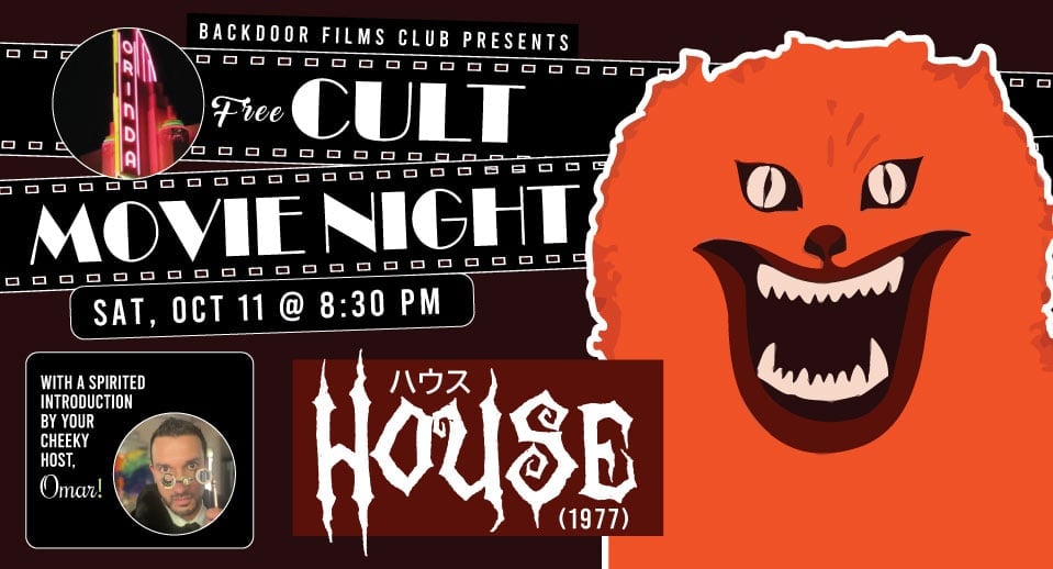 CULT MOVIE NIGHT - HOUSE (1977) presented by Backdoor Films (FREE)
