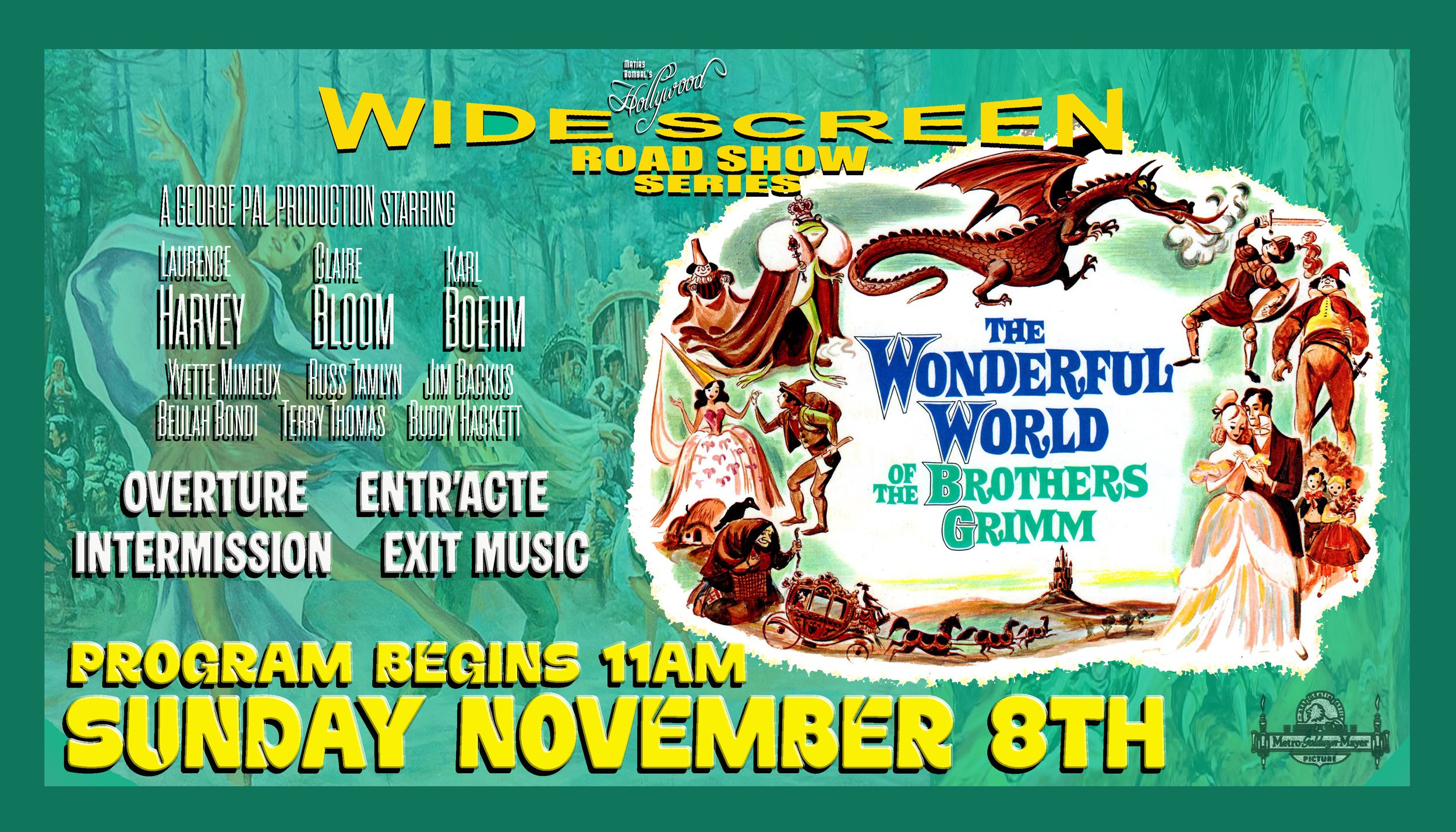 Wide Screen Road Show, hosted by Film Critic, Matías Bombal (Second Sunday each month)