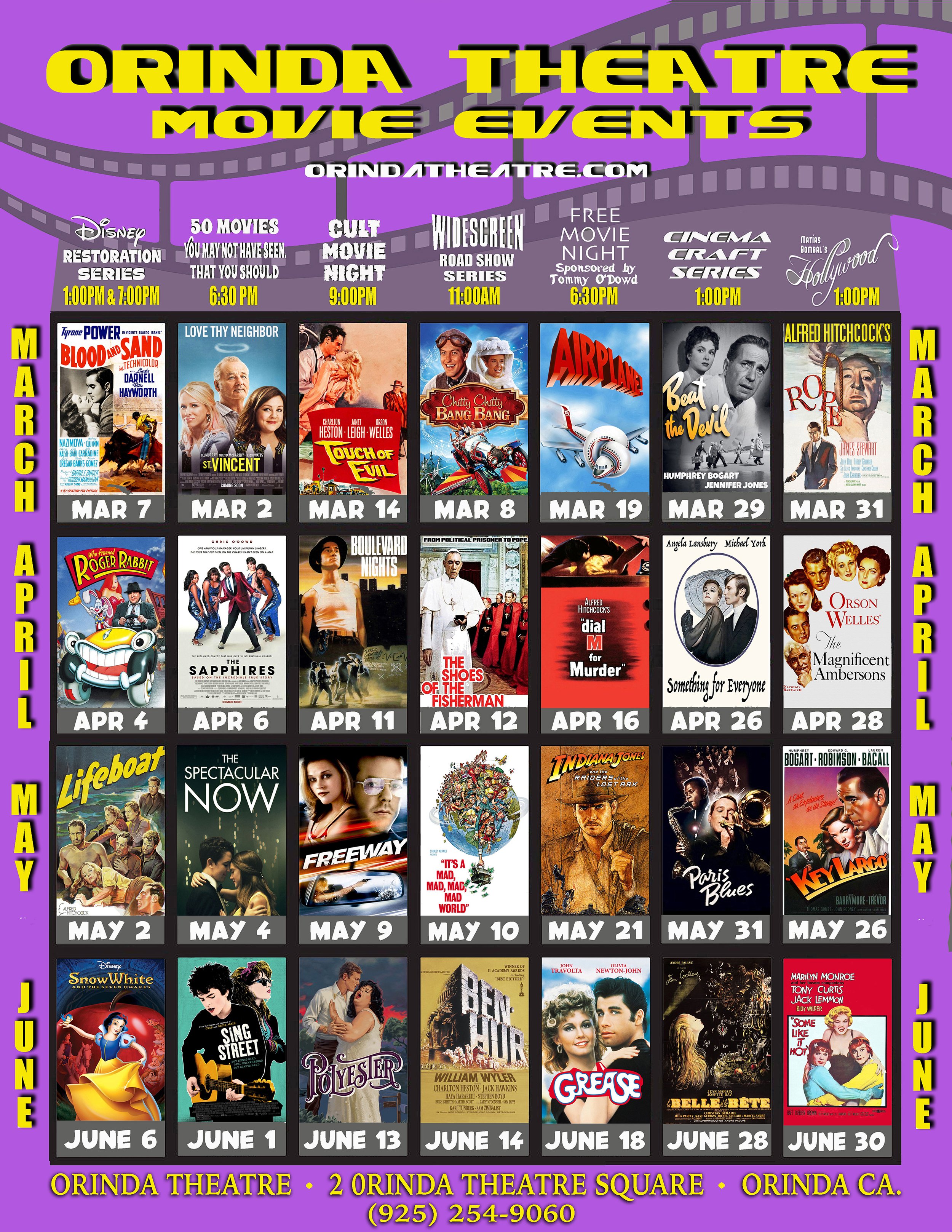 Our Monthly Special Programs 