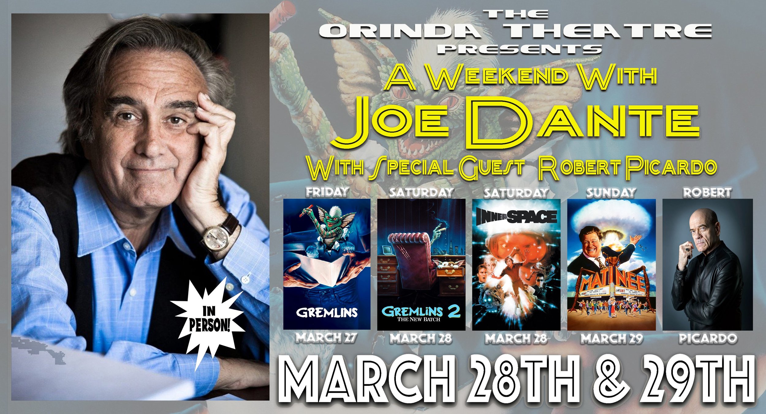 Joe Dante Weekend *** Fundraiser ***