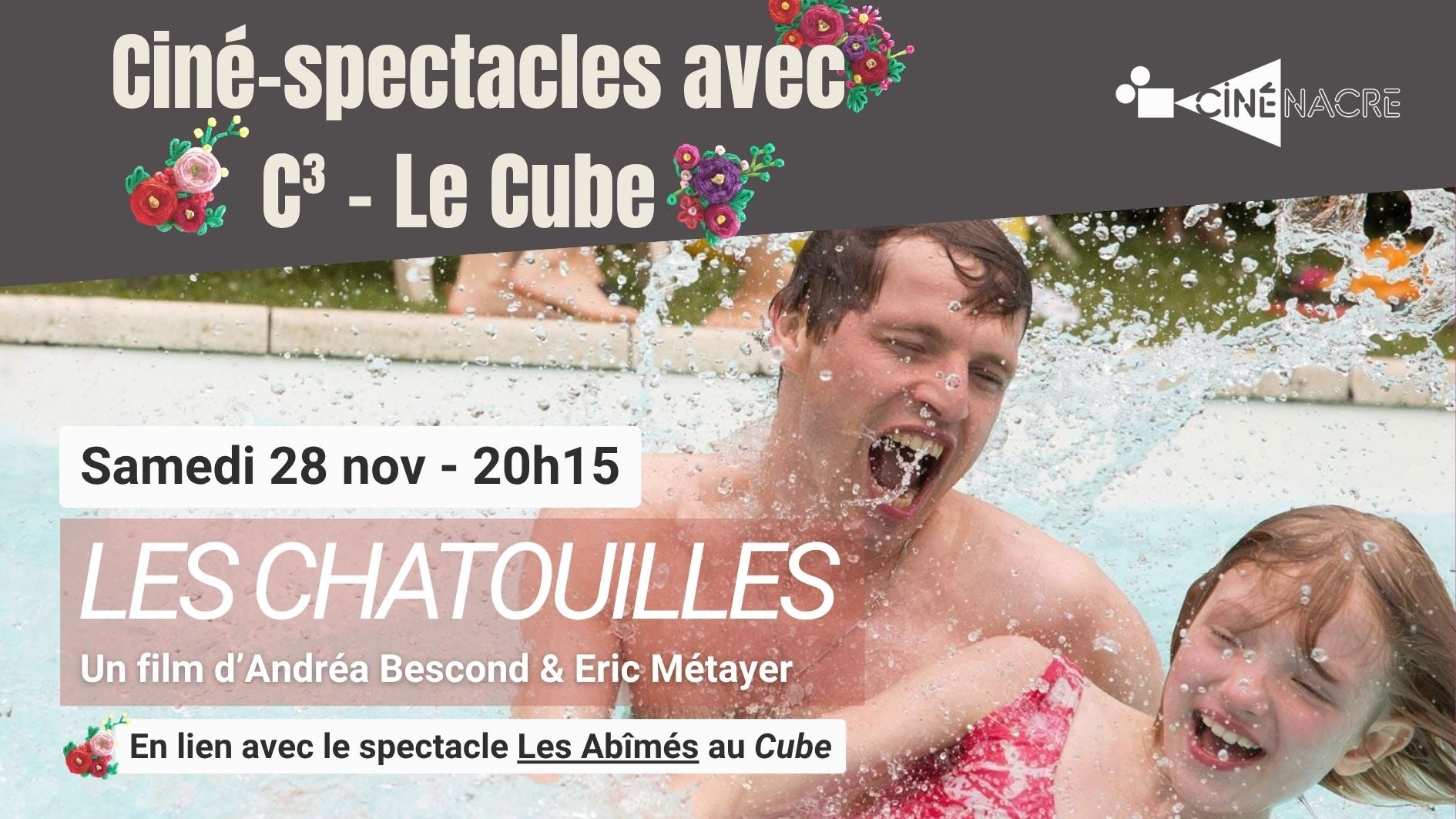 Ciné-spectacle avec C³ - Le Cube : LES CHATOUILLES