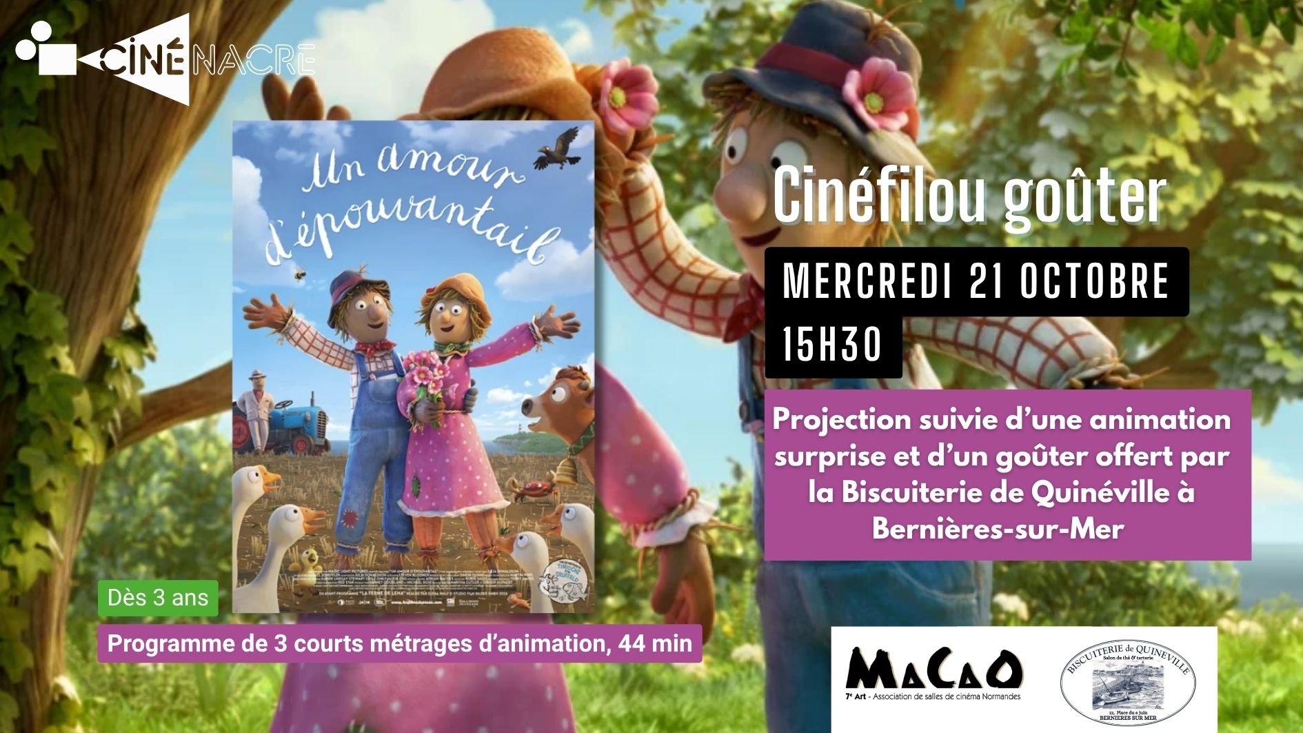 🌷 Un Amour d'épouvantail - Cinéfilou goûter (dès 3 ans)