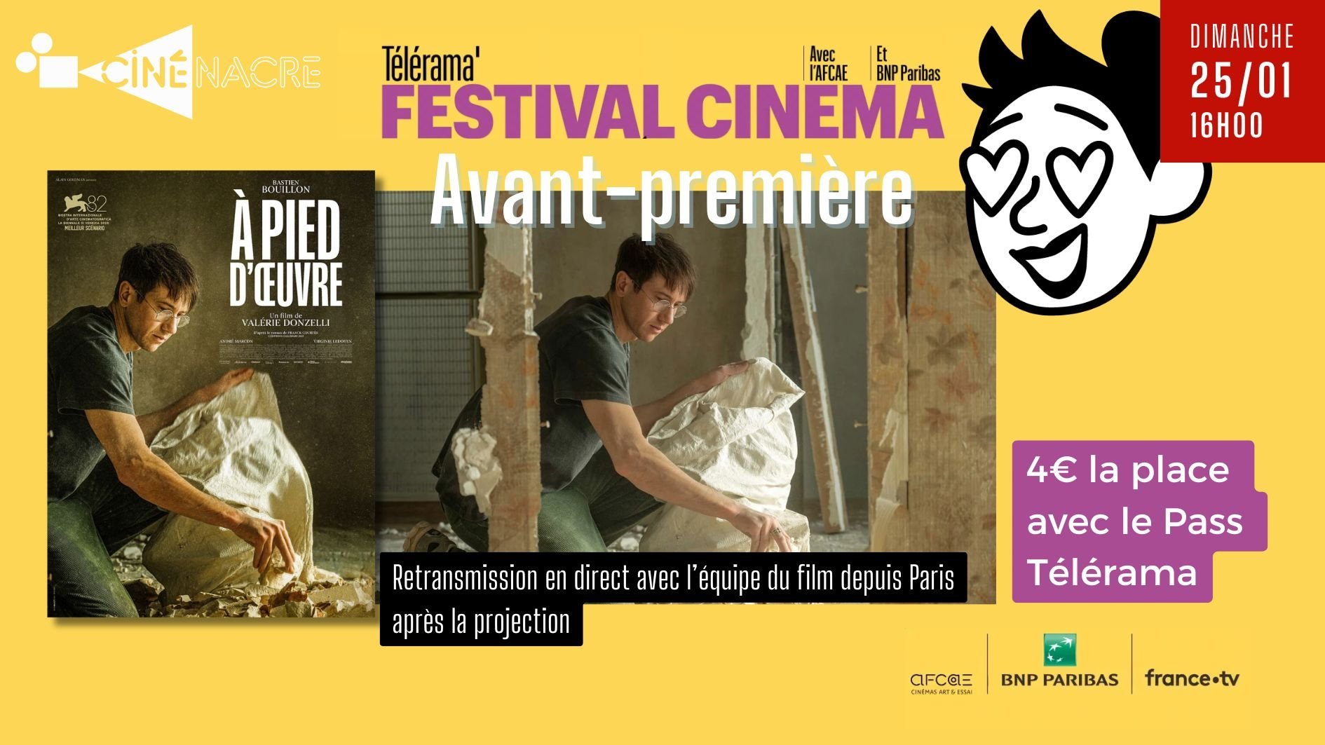 Avant-première Télérama - A Pied d'oeuvre 