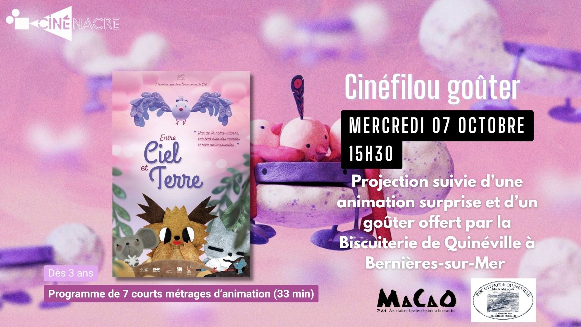 🐈⬛ Entre ciel et terre - Cinéfilou goûter (dès 3 ans)