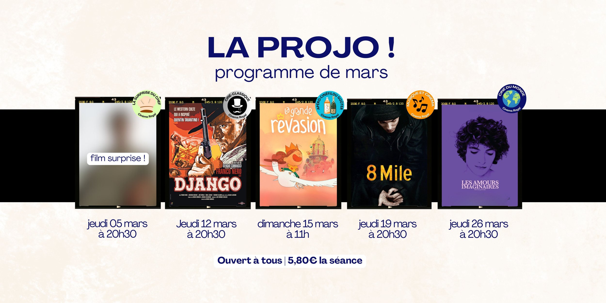 La Projo - Programme de Mars 2026