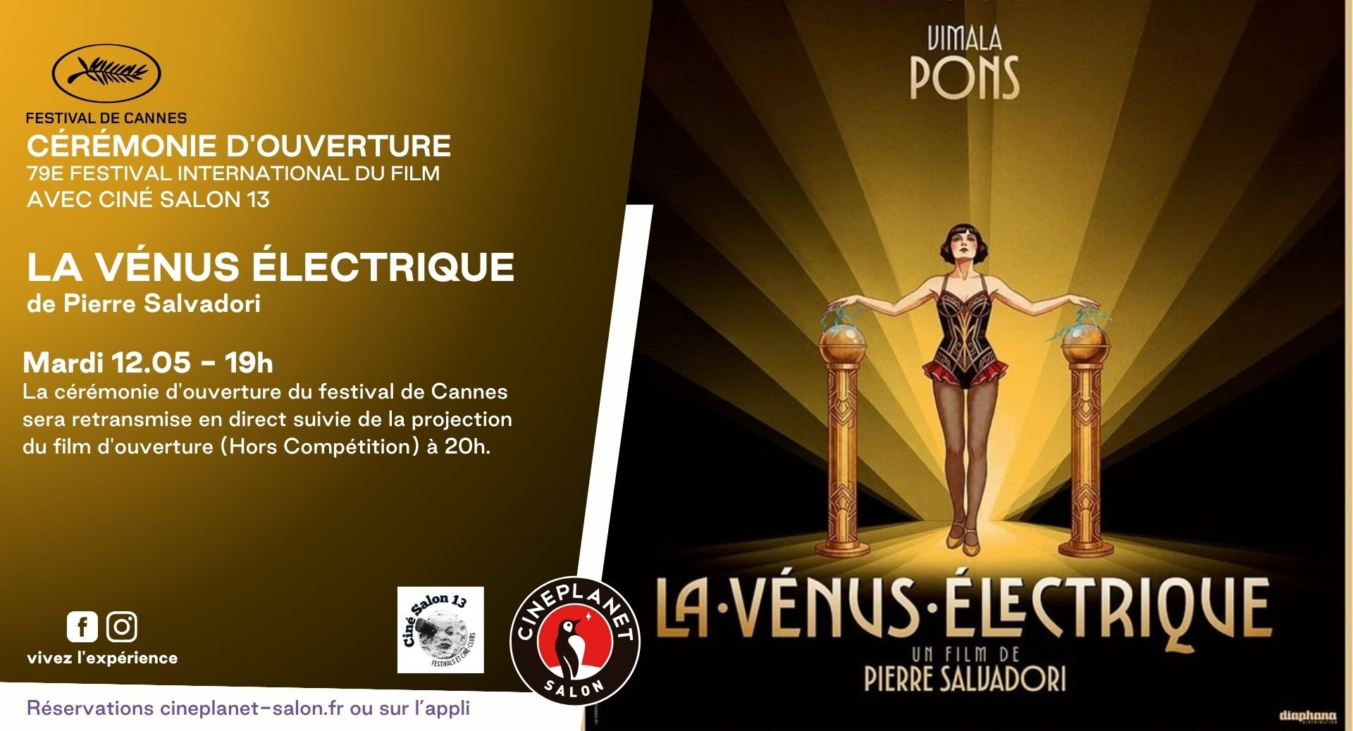 79e Festival de Cannes - Cérémonie et film d'ouverture en direct