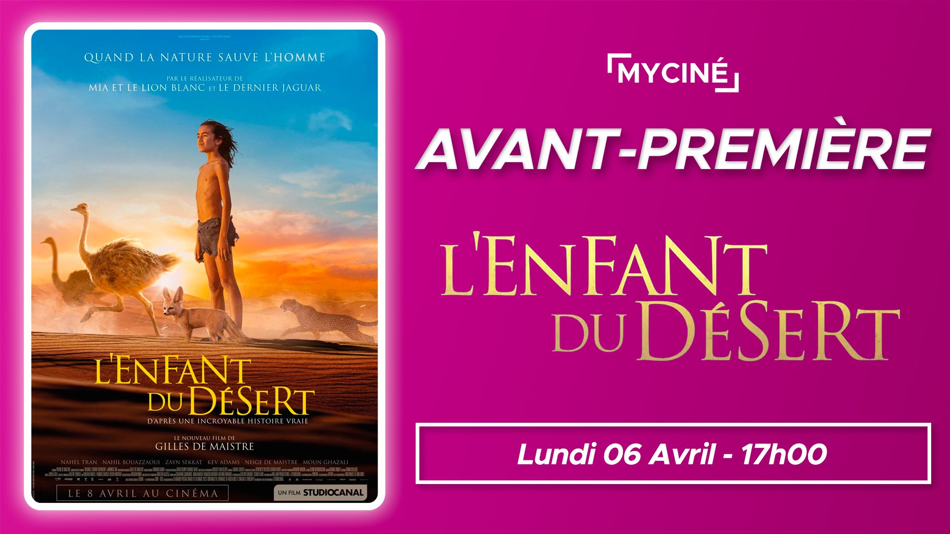 Avant-première : L'Enfant du Désert 