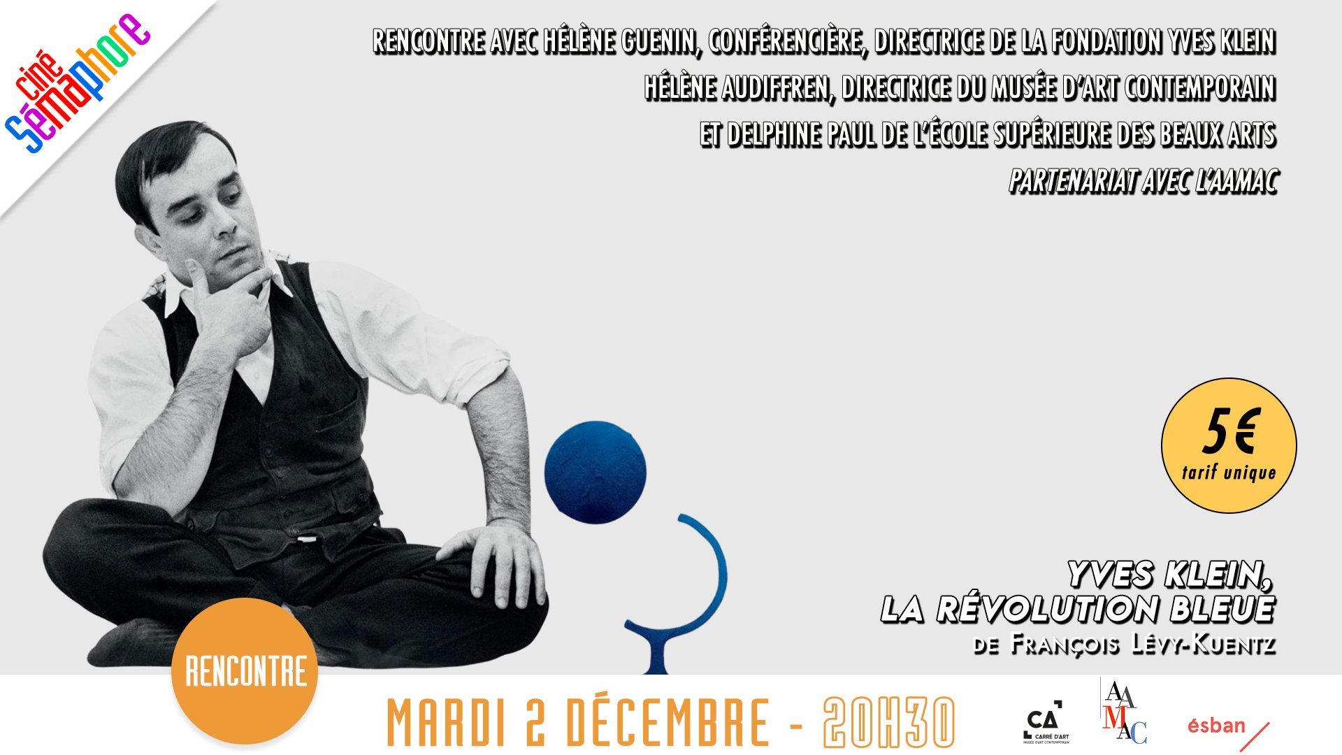 Yves Klein, la révolution bleue