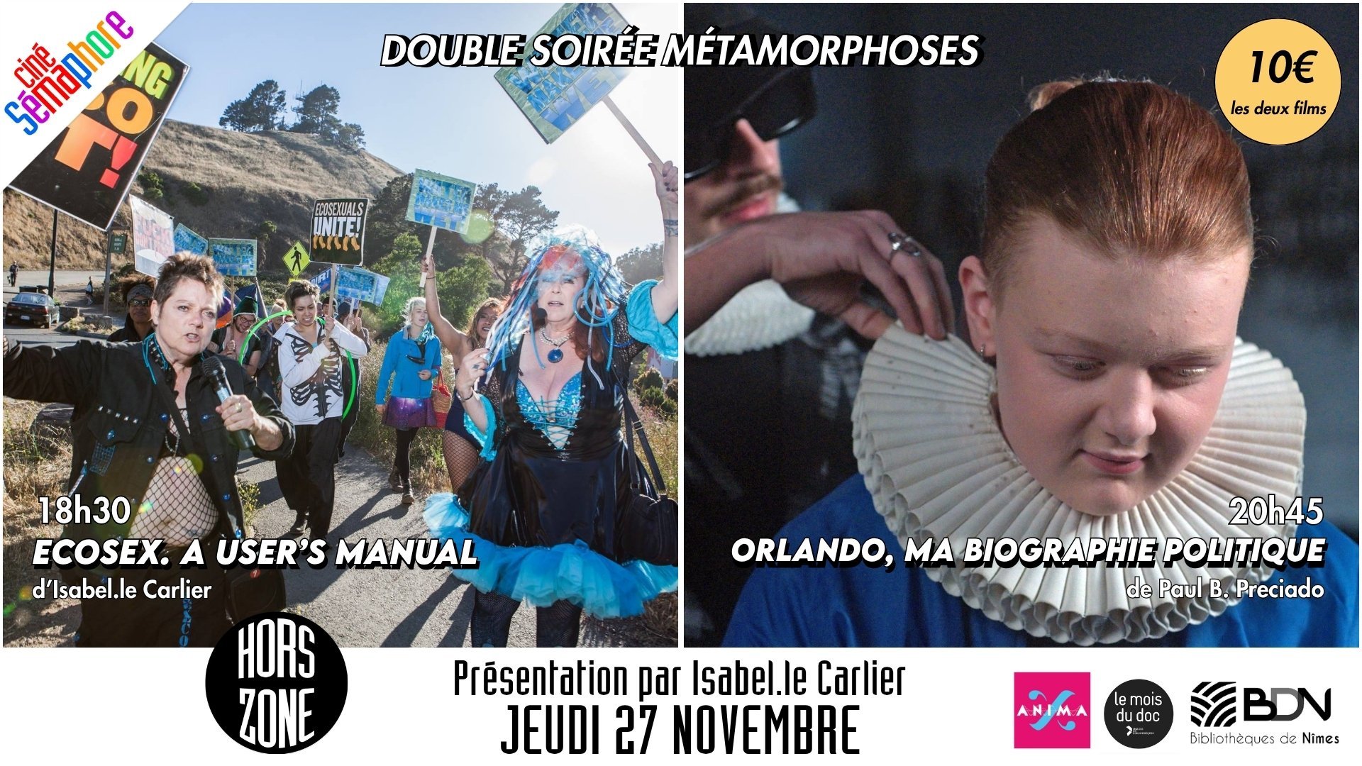 Double soirée Métamorphoses