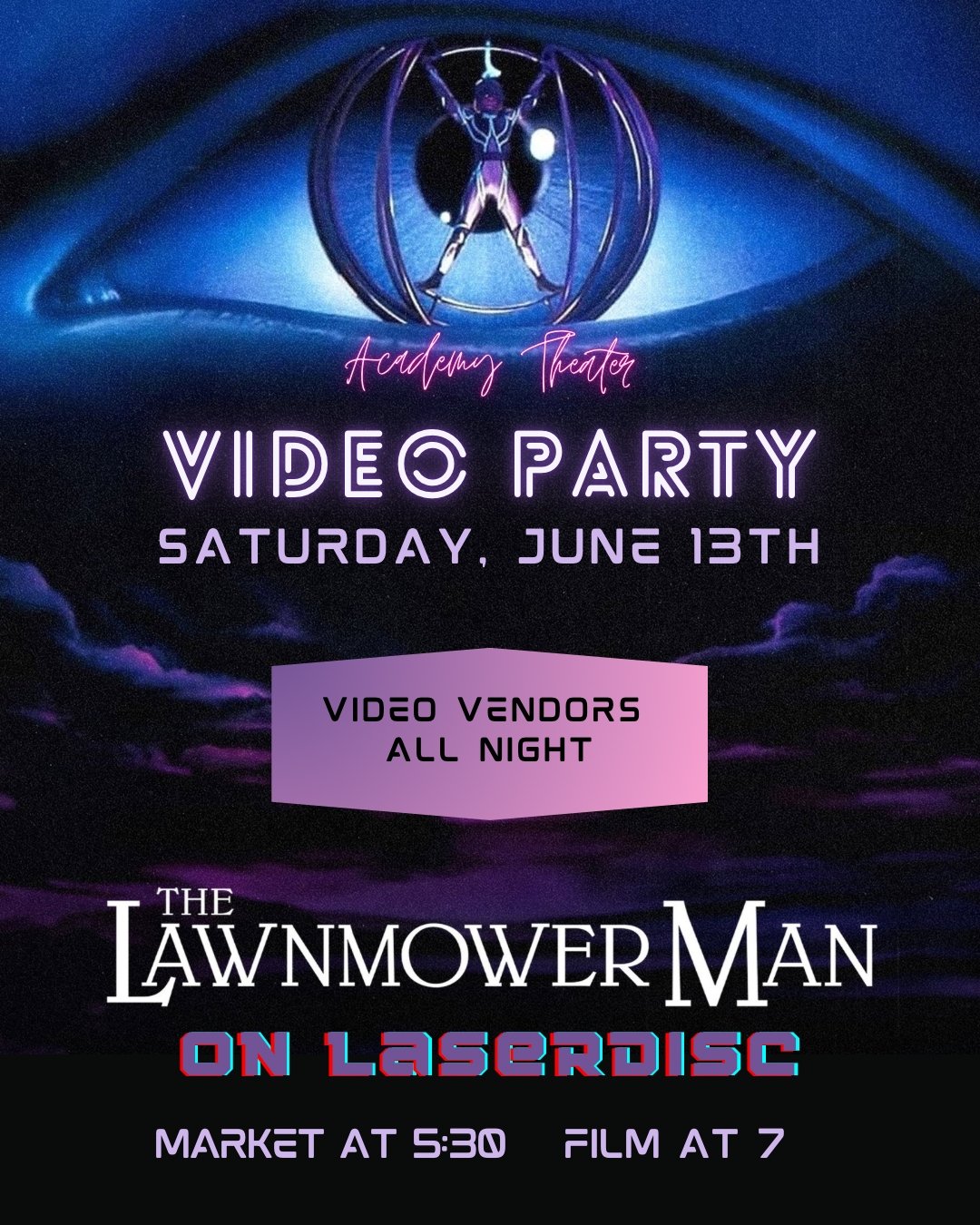 Video Party: THE LAWNMOWER MAN (1992) on LaserDisc!