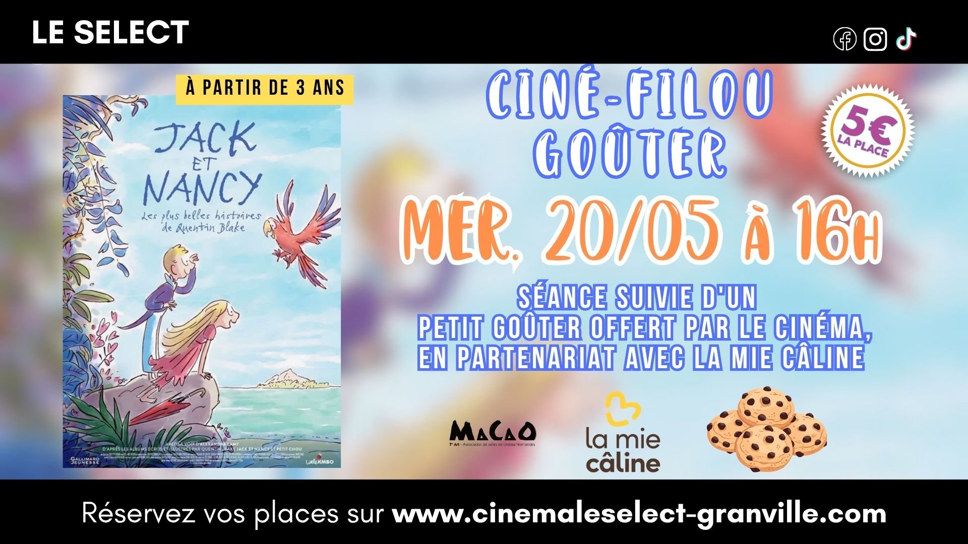 CINÉ-GOÛTER: JACK ET NANCY