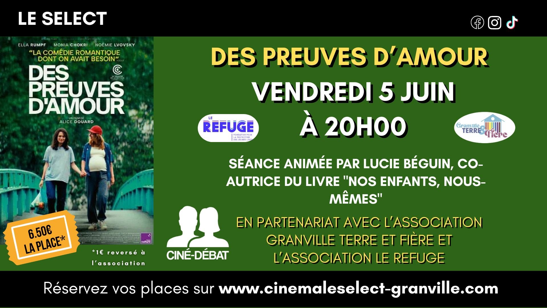 CINÉ-DÉBAT: DES PREUVES D'AMOUR