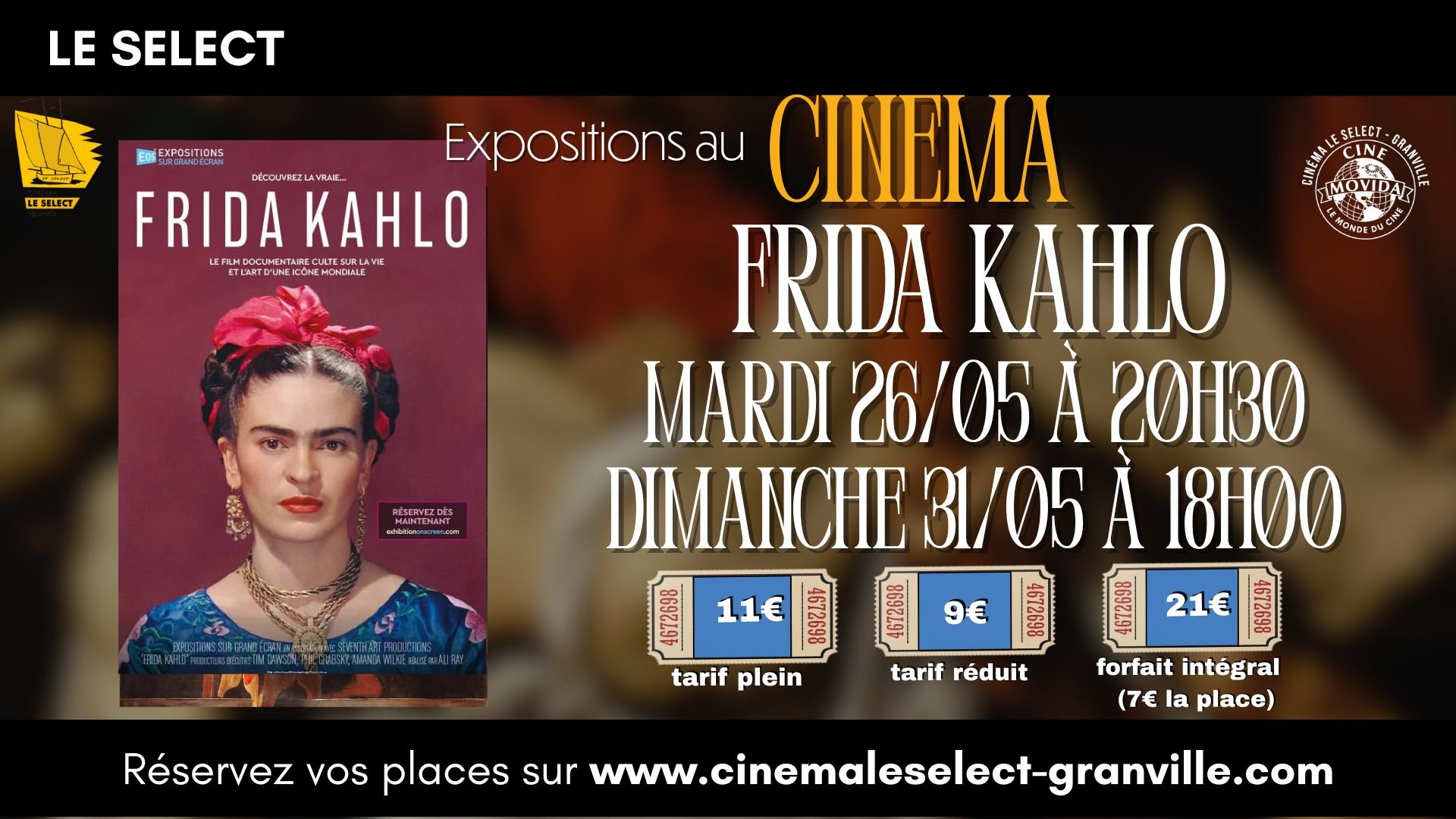 EXPOSITIONS SUR GRAND ÉCRAN : FRIDA KAHLO