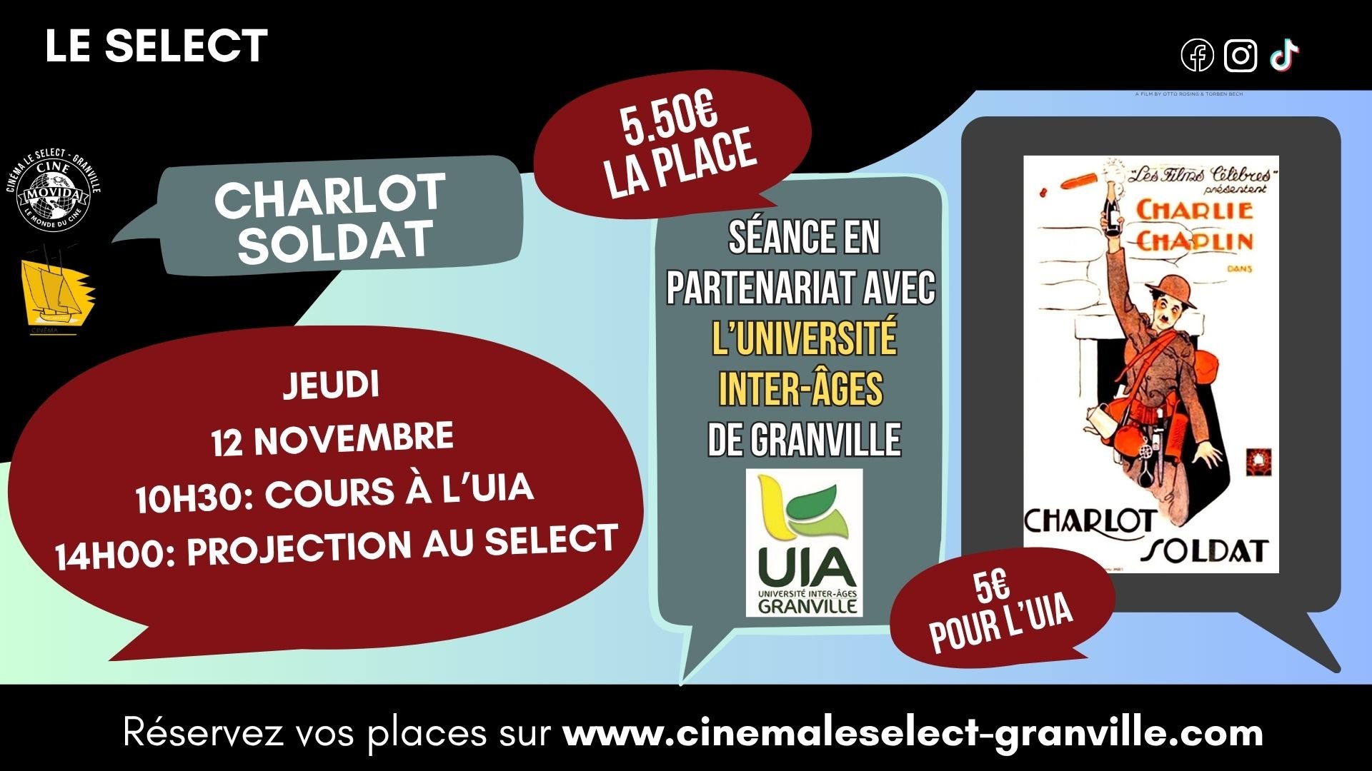 SÉANCE SPÉCIALE: CHARLOT SOLDAT