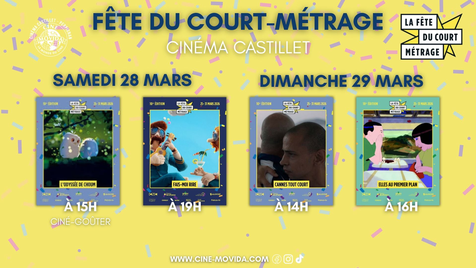 Fête du court métrage programme 2éme journée