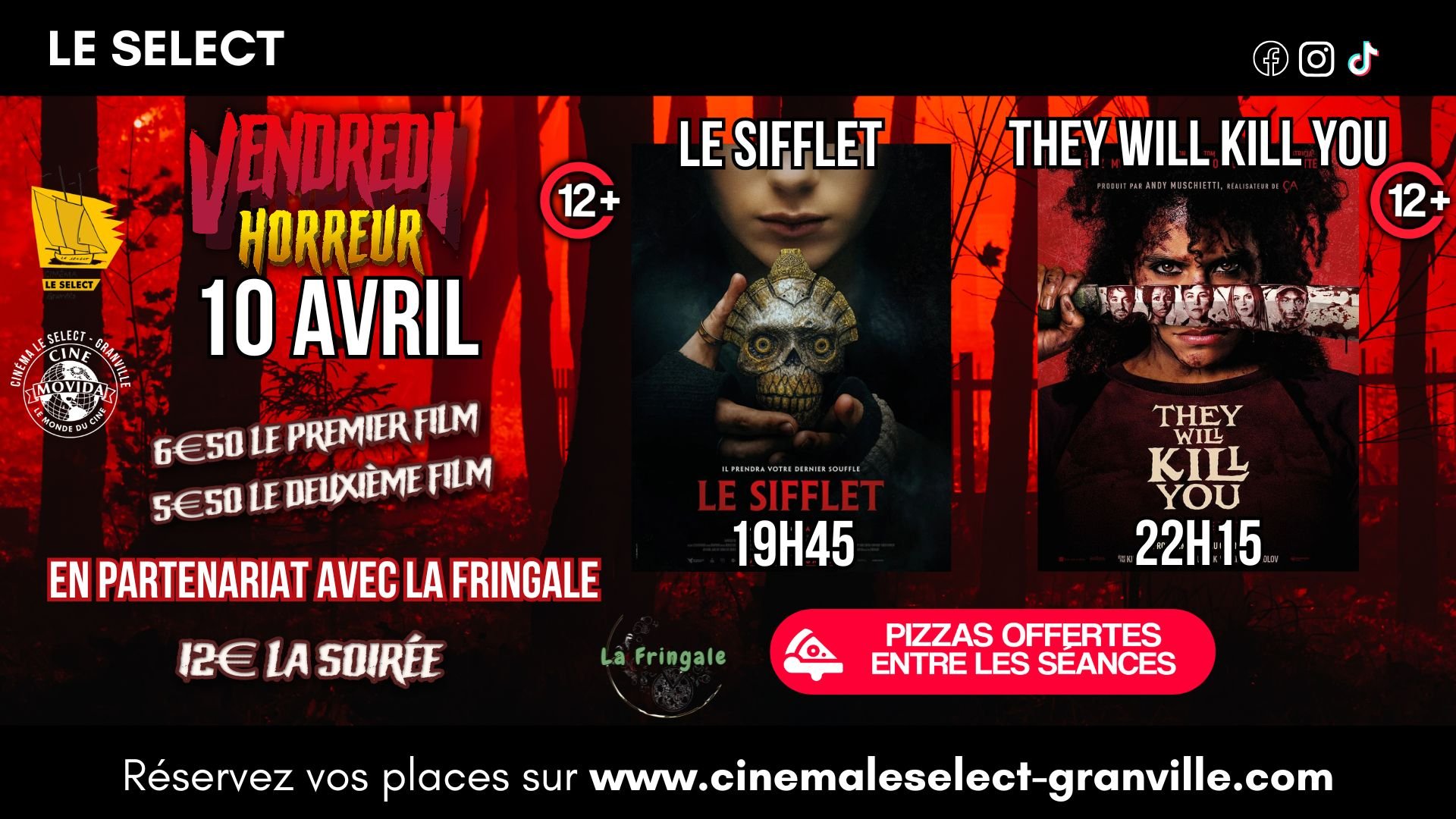 VENDREDI HORREUR: LE SIFFLET ET THEY WILL KILL YOU