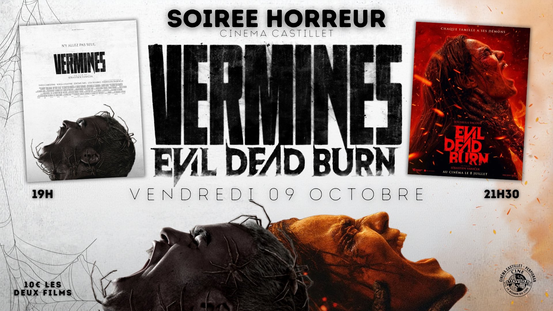 Soirée Horreur avec les films "Vermines & Evil Dead Burn"