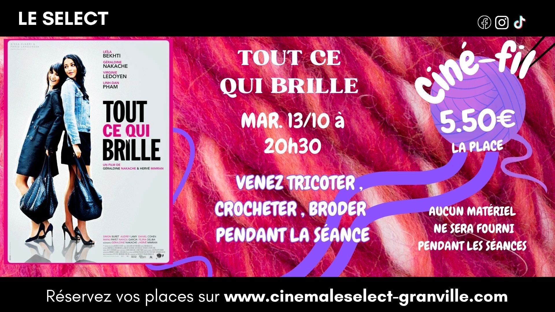 🧶 CINÉ-FIL: TOUT CE QUI BRILLE