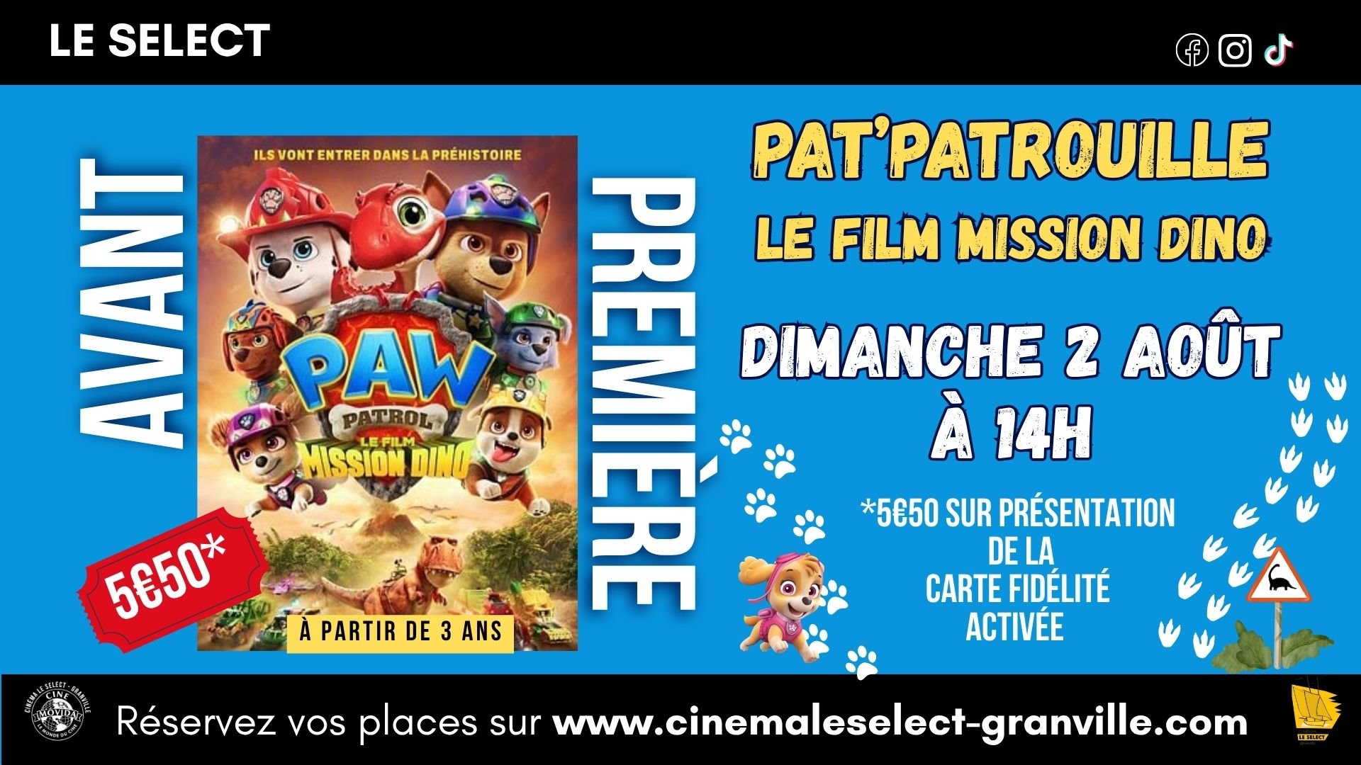 🐾AVANT-PREMIÈRE: La Pat' Patrouille, Le film mission Dino