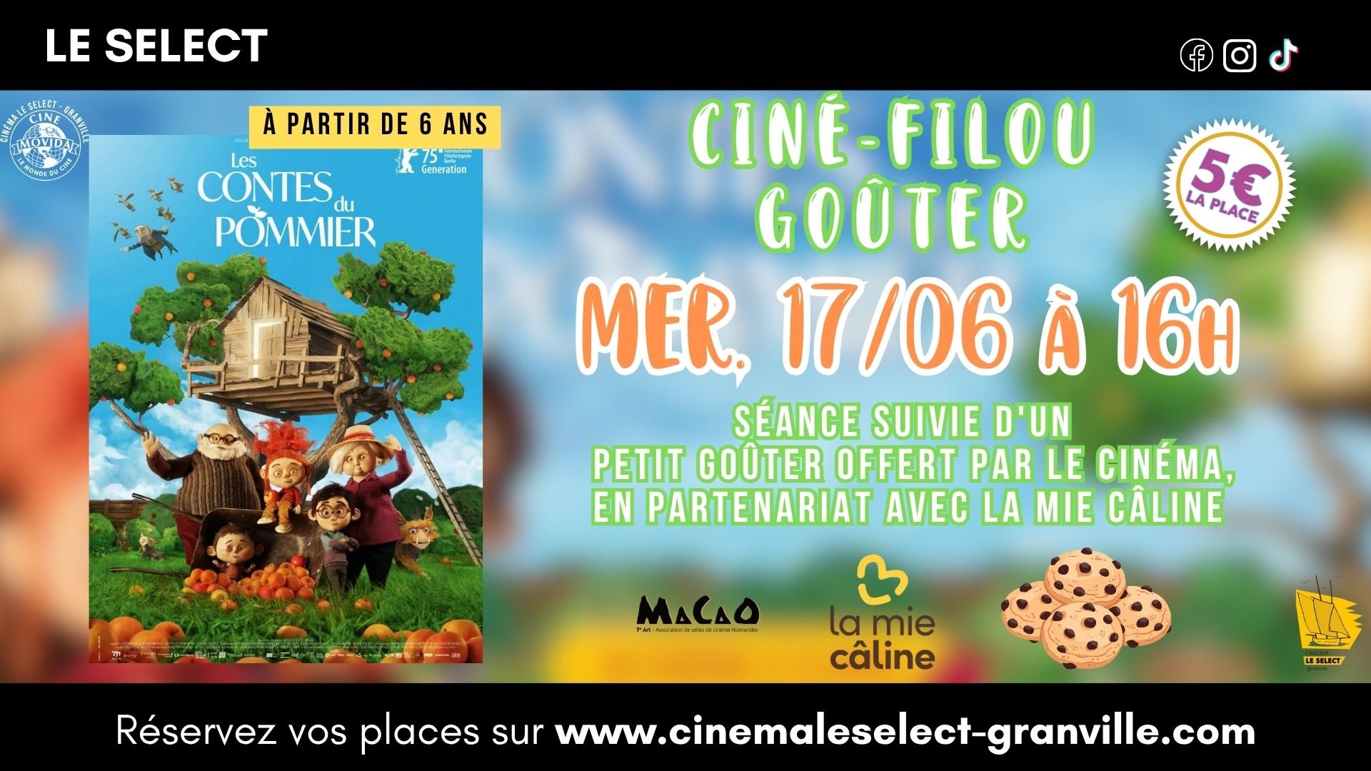 🍪 CINÉ-GOÛTER: LES CONTES DU POMMIER