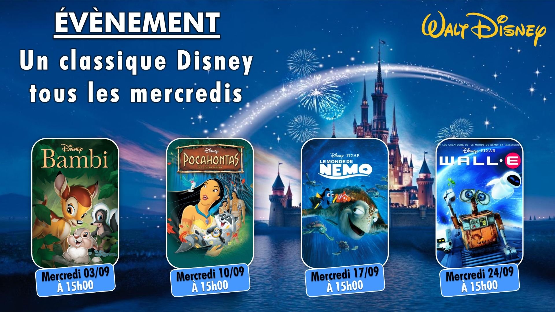 Les mercredis Disney : redécouvrez les grands classiques !