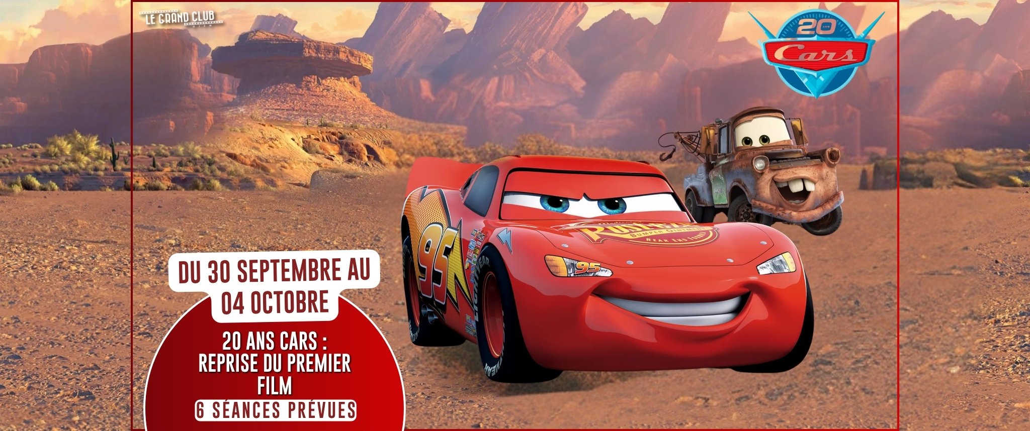 20 ans CARS : reprise du premier film