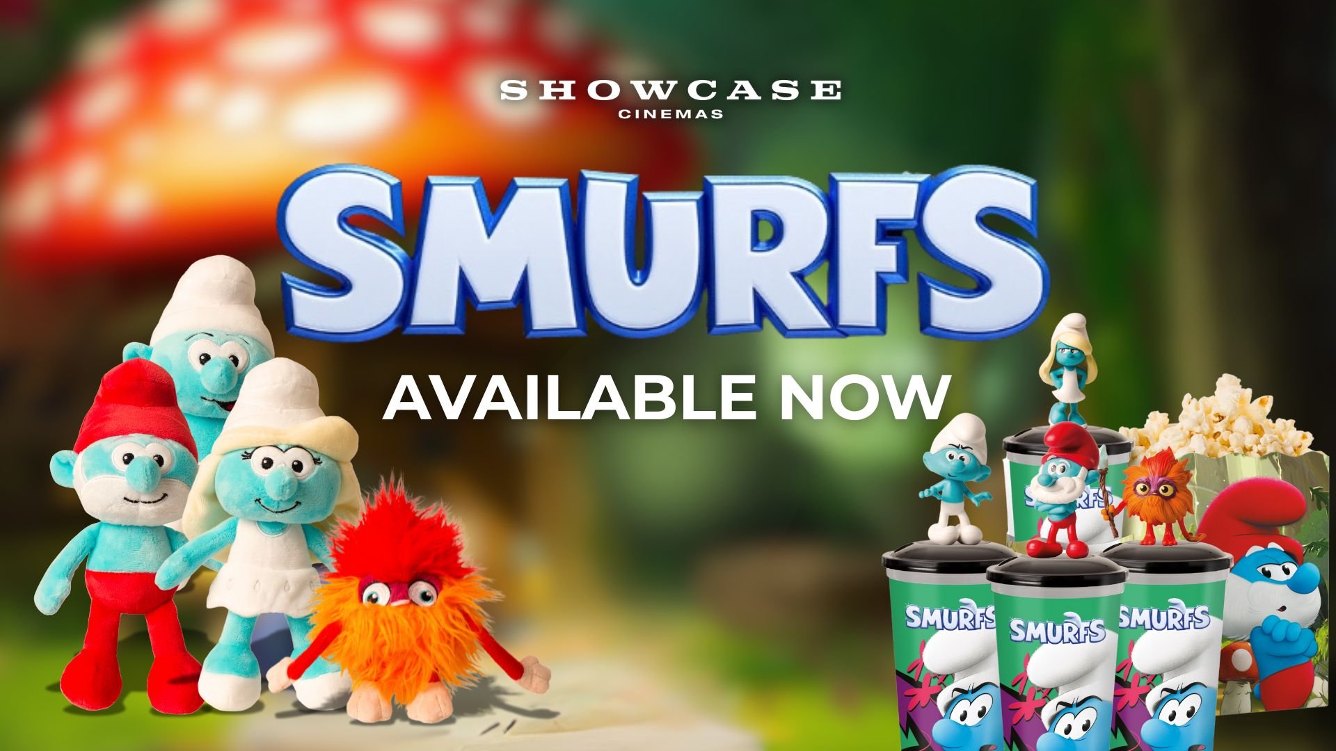 Smurfs Cups & Toppers and Plushies!