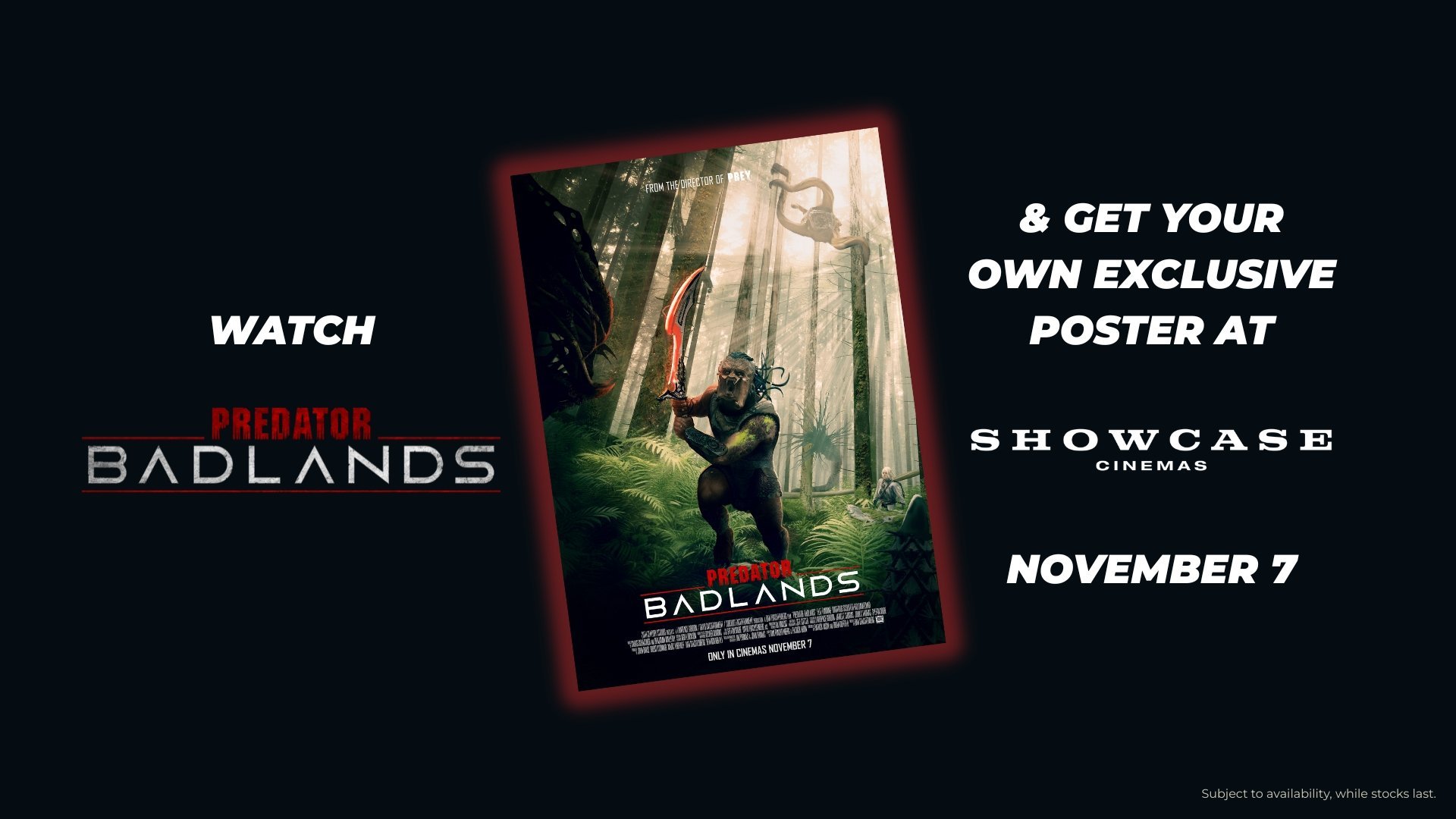 Exclusive poster when you see Predator: Badlands