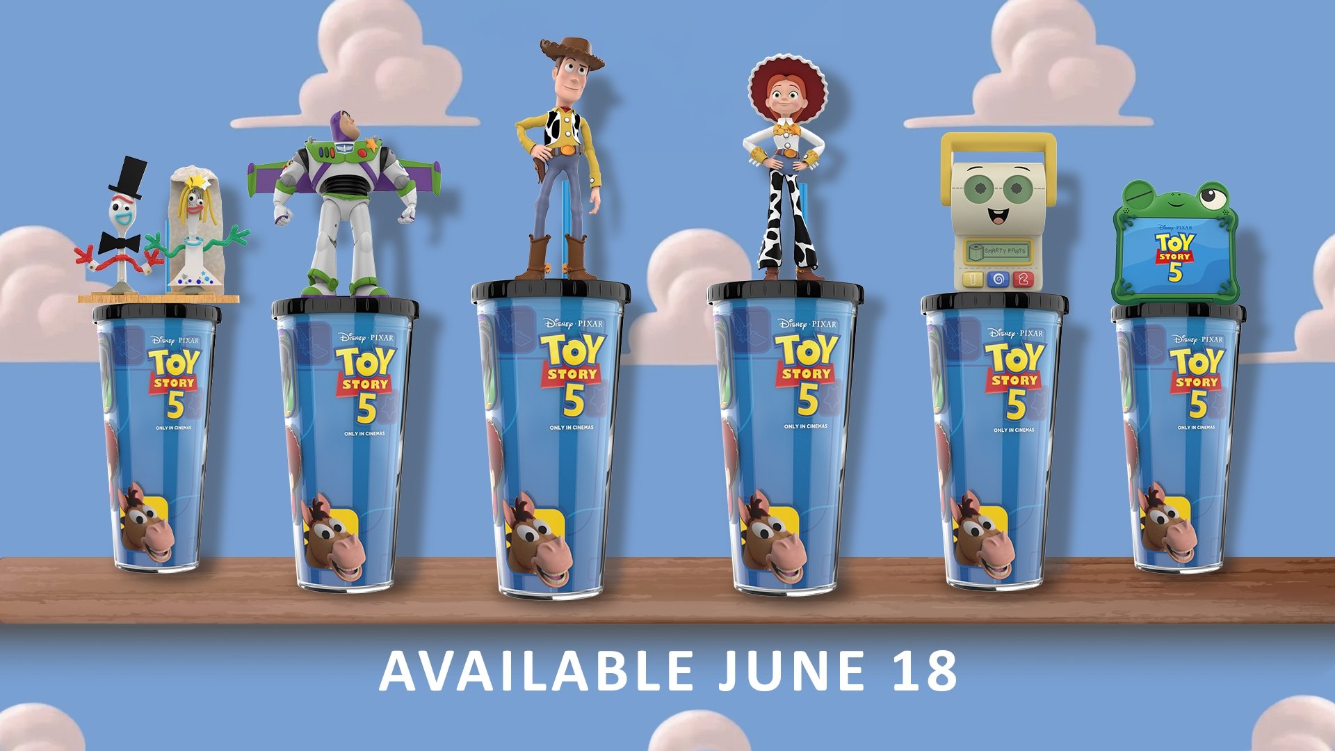 Toy Story 5 Cups and Toppers