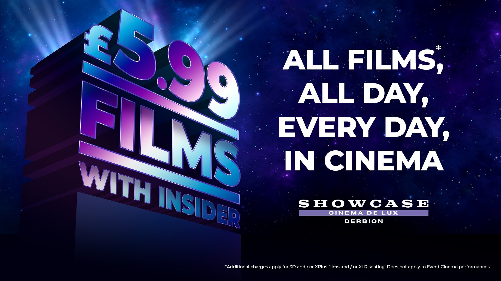 See any film for £5.99 with Insider at Derby