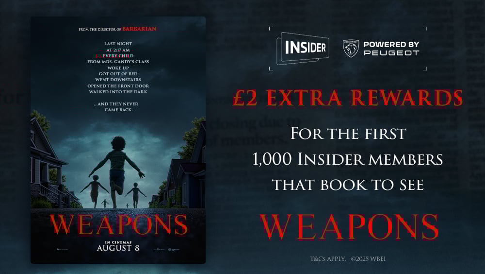 Earn an extra £2 reward with Weapons