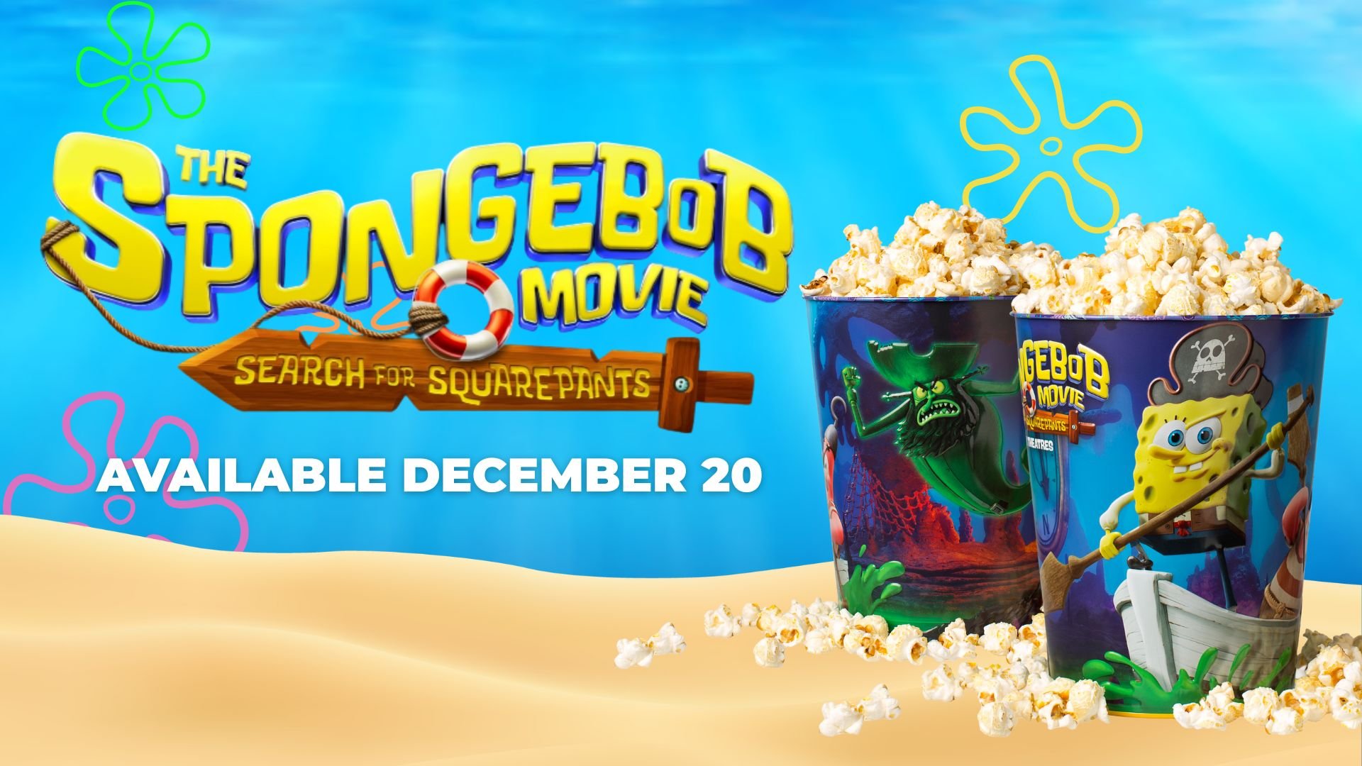 The SpongeBob Movie: Search For Squarepants Popcorn Buckets