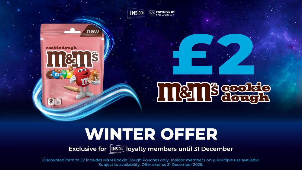 £2 M&Ms Cookie Dough pouches
