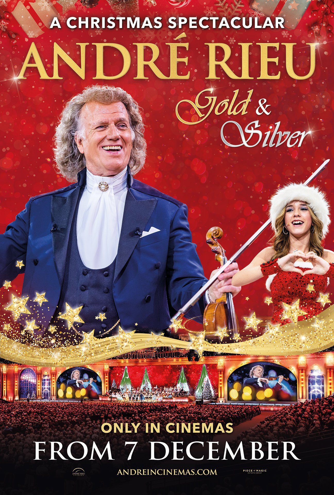 André Rieu's 2024 Christmas Concert Gold and Silver Showtimes